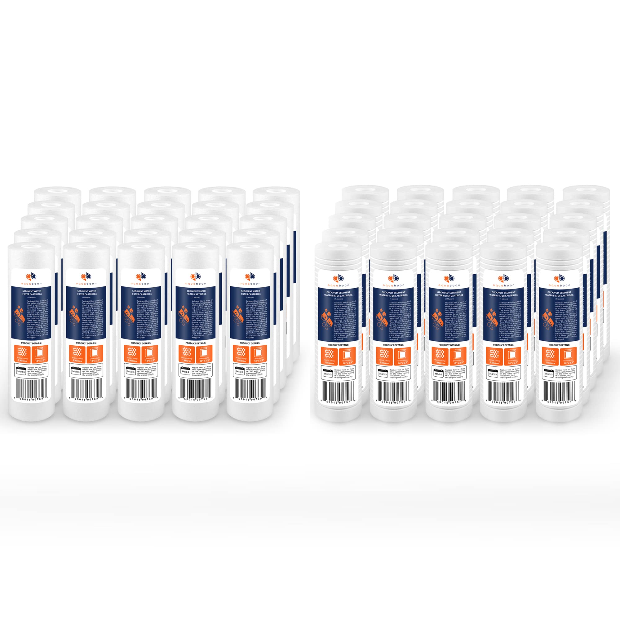 Aquaboon 25-Pack 1 Micron 10