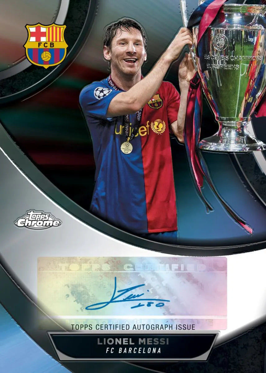 2023-24 Topps Chrome UEFA Club Competitions Hobby Pack - Premium Soccer Trading Cards for Collectors & Fans - Perfect for Sports Memorabilia Collections & Fantasy League Enthusiasts