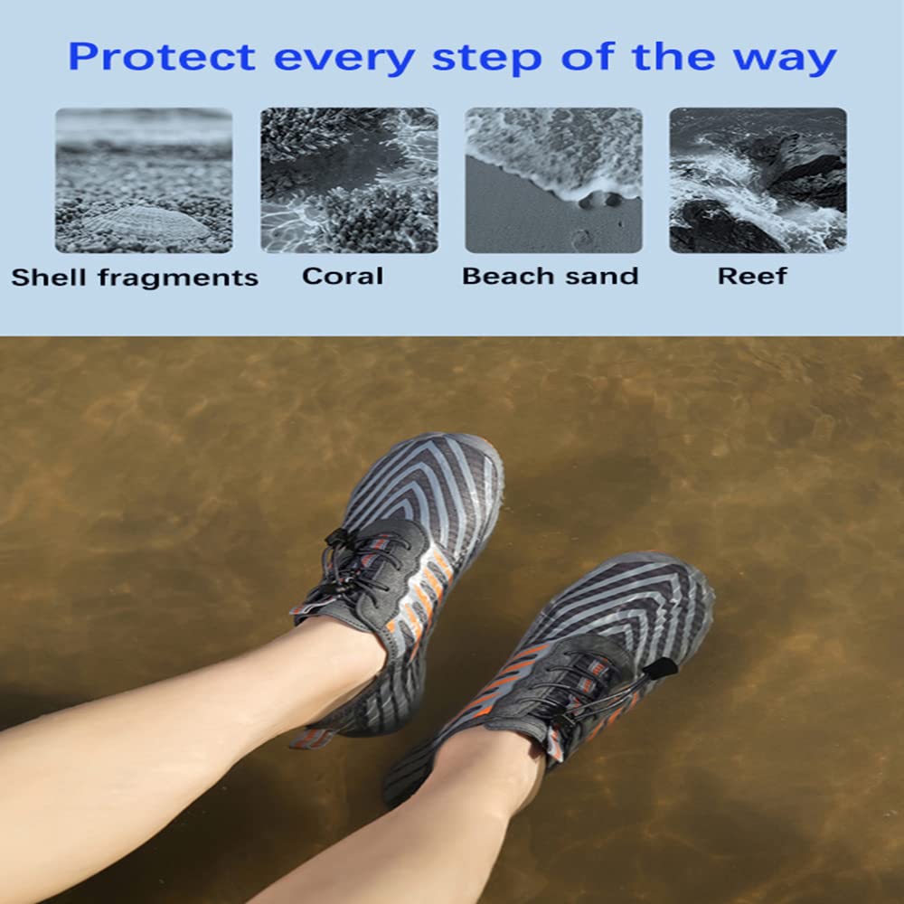 **Women's & Men's Quick-Dry Water Shoes - Barefoot Aqua Shoes for Swimming, Beach, Yoga & Outdoor Sports**