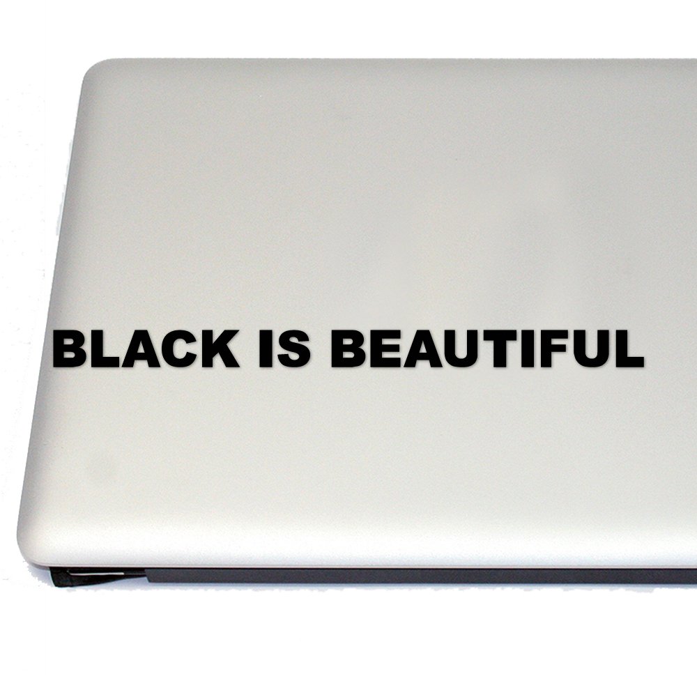 Black is Beautiful Pride Vinyl Decal - Premium Cosplay & Fan Gear Sticker for Laptops, Cars, Windows - Black Color for LGBTQ+ Support & Personal Expression