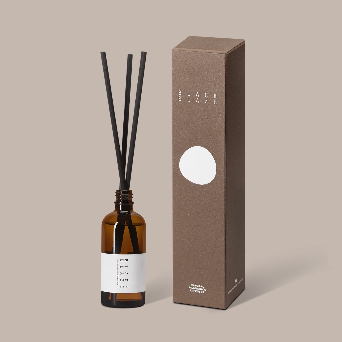 BLACK BLAZE Natural Fragrance Diffuser - Bush Walk Scent 100ml | Aromatherapy Essential Oil Diffuser for Home, Office & Spa Relaxation