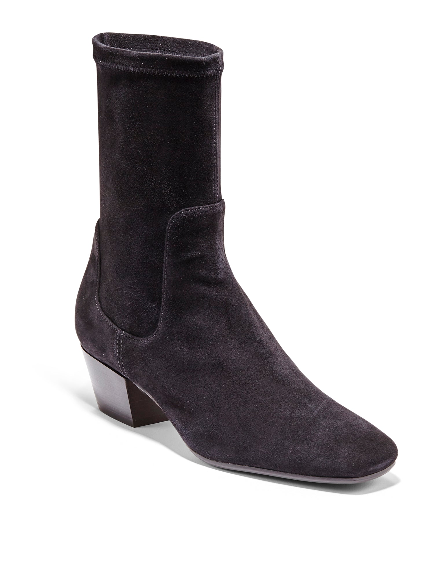 Maelie Women's Suede Ankle Boots - Comfortable Low Heel Winter Booties for Casual Outfits & Office Wear