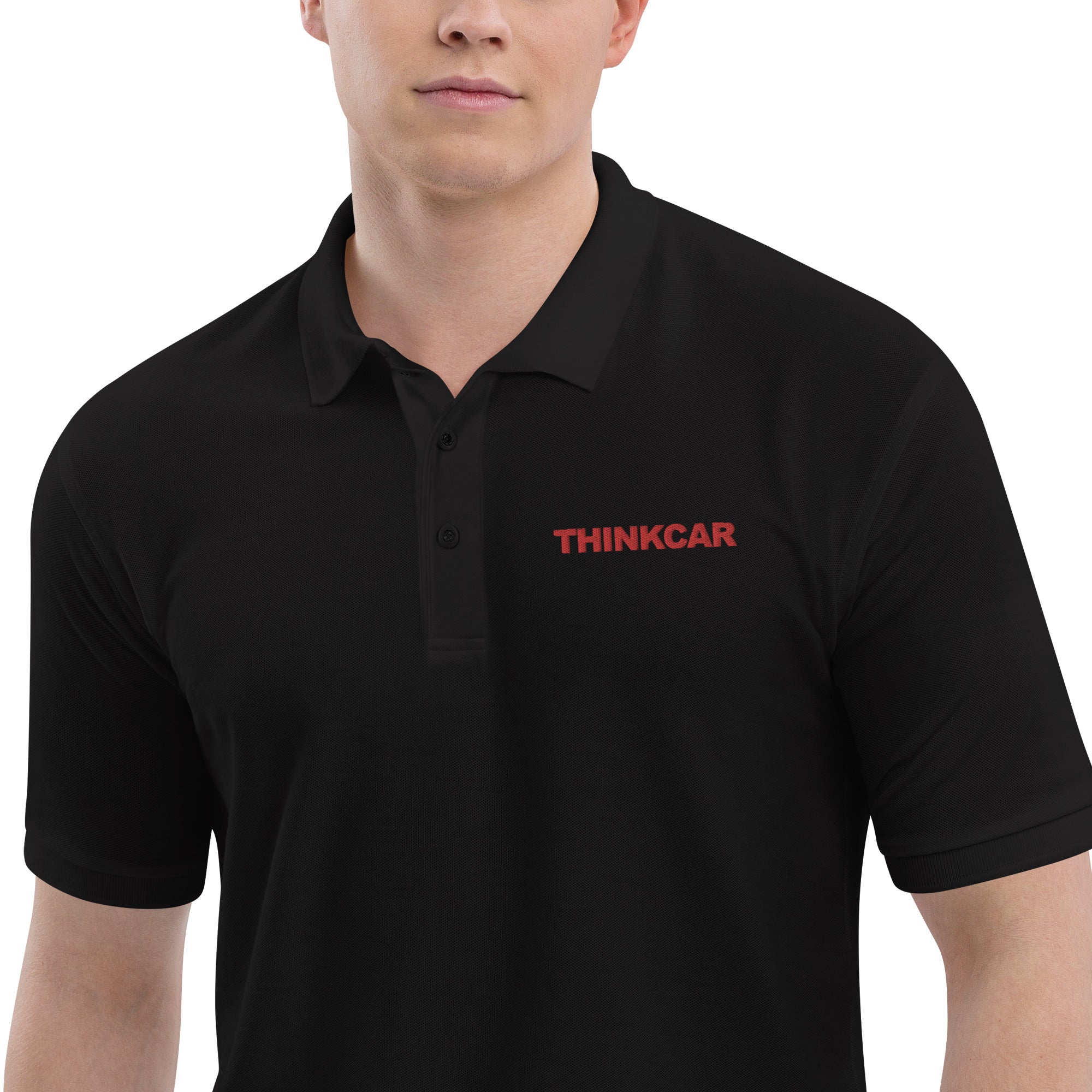 Men's Embroidered Polo Shirt - Relaxed Fit, 65% Polyester 35% Cotton, Flat Knit Collar & Cuffs | All-Season Comfort for Casual Wear, Office & Golf
