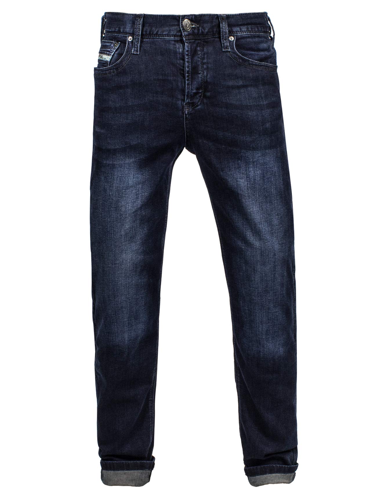 John Doe Original XTM Motorcycle Jeans for Men - Stretch Denim with CE Armor Protectors - Blue 38/32 - Perfect for Riding, Commuting & Adventure Motorcycling