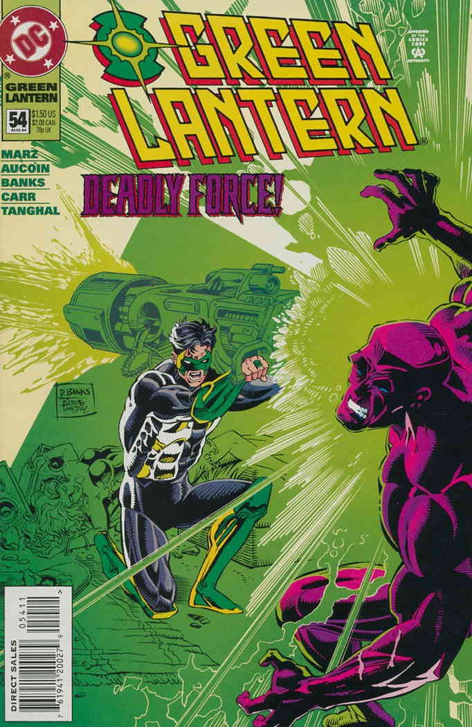 Green Lantern (3rd Series) #54 VF/NM DC Comics - Ron Marz Deadly Force Storyline | Collectible Comic Book for Fans & Display