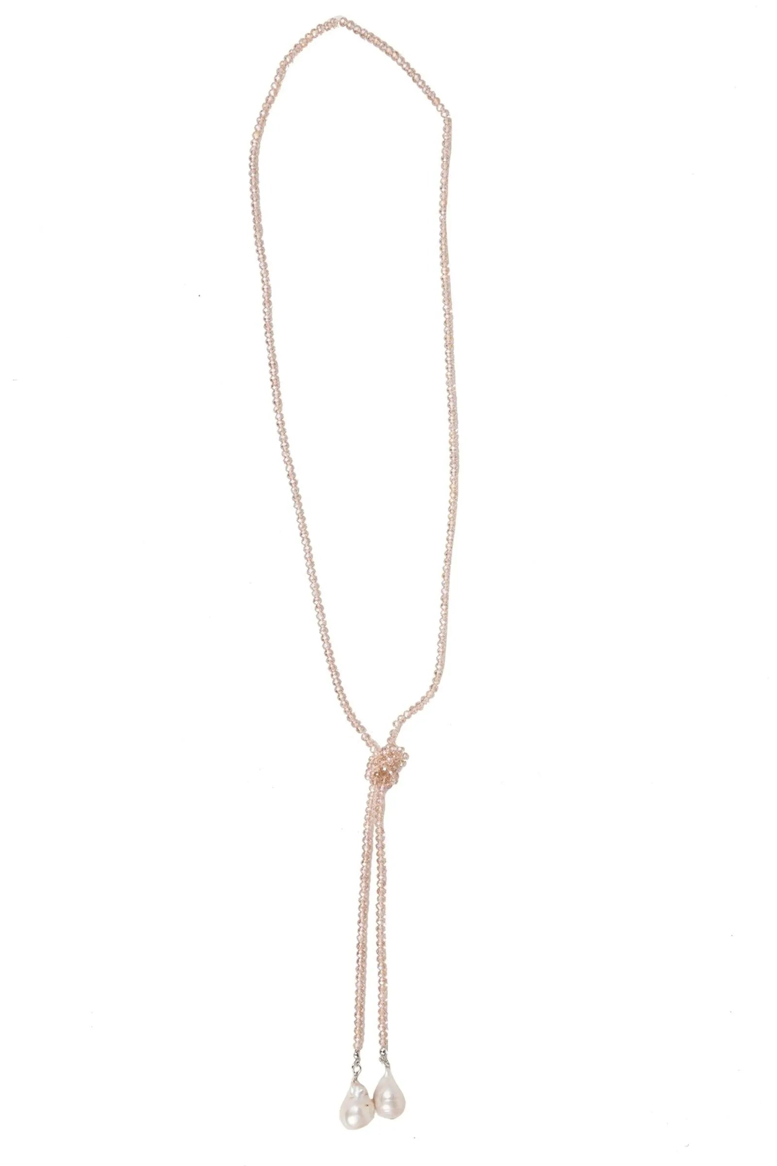 Elegant Baroque Knotted Pearl Drop Necklace for Women - Vintage Style Jewelry Gift for Bridal, Party & Special Occasions
