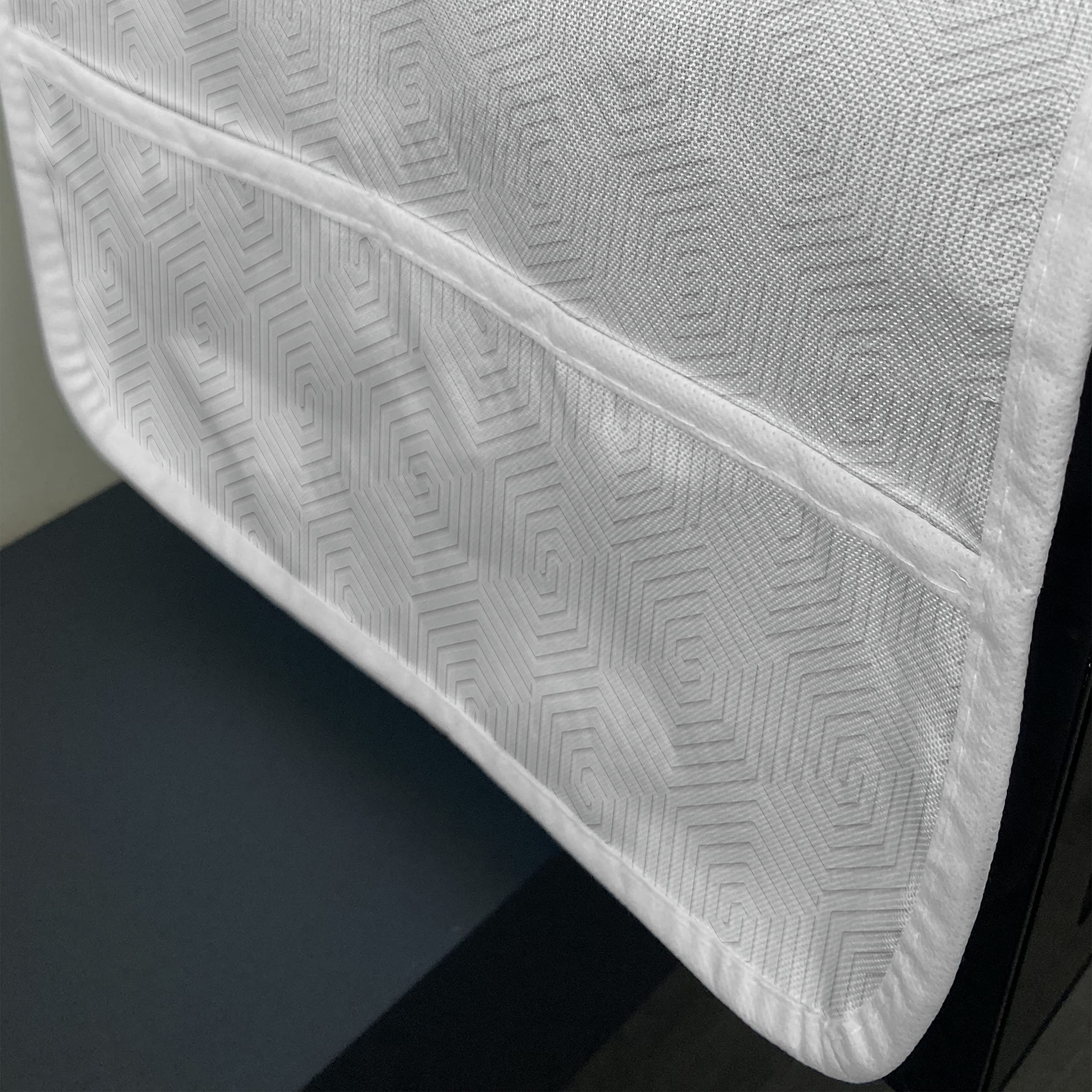 Ambesonne Microwave Cover - Waterproof Hexagon Geometric Design Kitchen Organizer with Pockets, 36