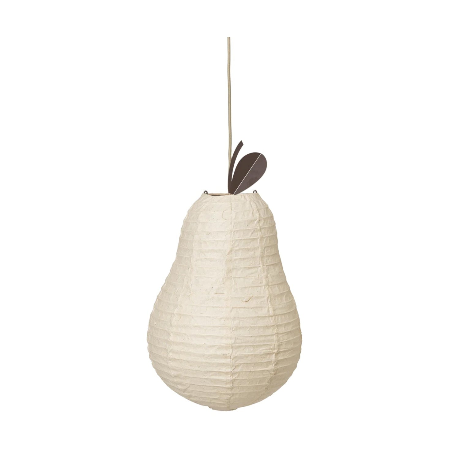 FERM LIVING Pear Lampshade - Natural Rattan Pendant Light Shade for Bedroom, Living Room & Dining Room Decor