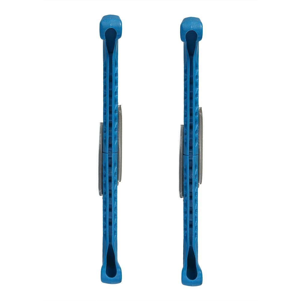 Tbest Adjustable Plastic Ice Hockey Skate Blade Guards - 1 Pair (7 Colors) - Durable Spring-Loaded Design for Figure Skating & Hockey Practice - Perfect for Rink & Training Sessions
