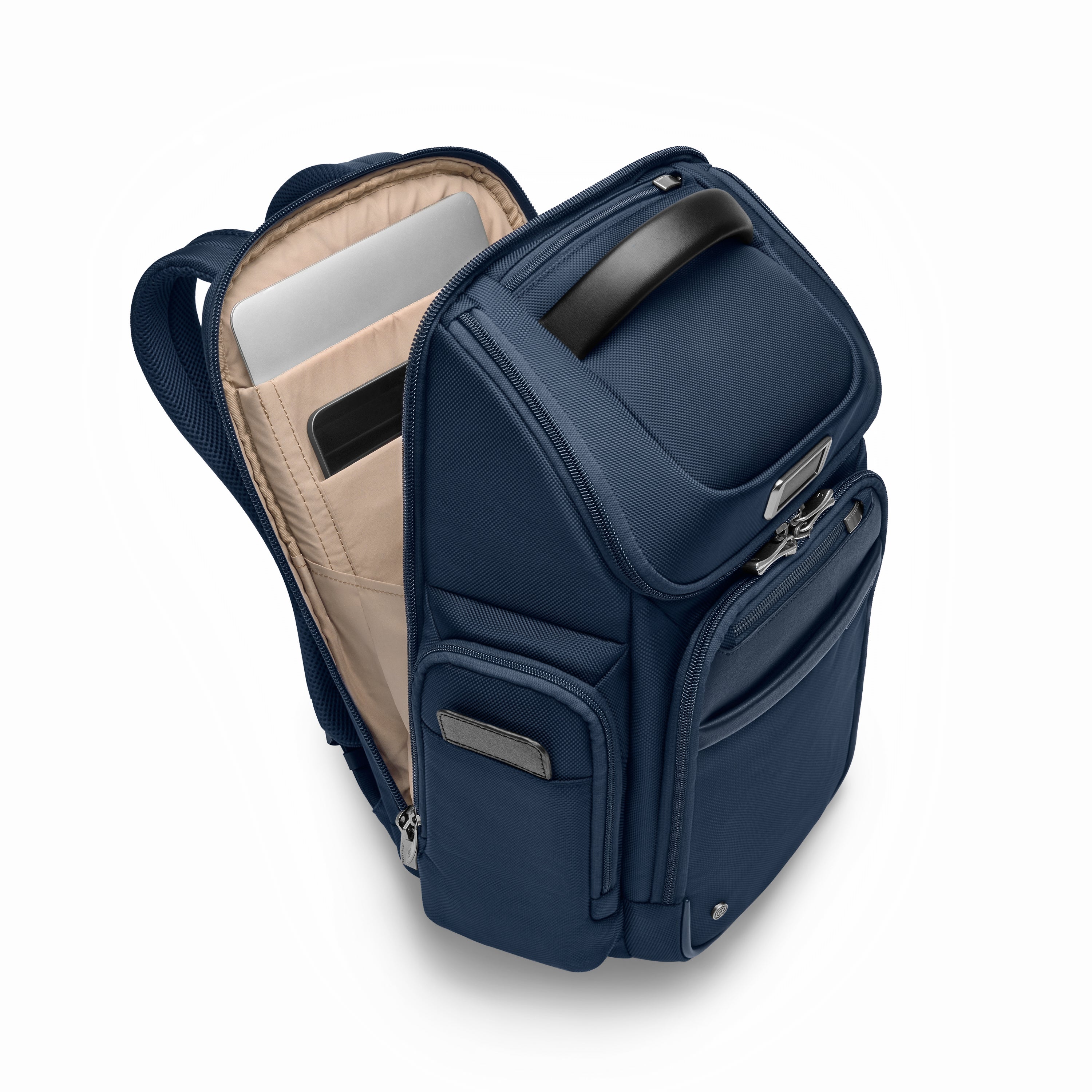 Briggs & Riley @work 2.0 Medium Widemouth Backpack for Business Travel & Commuting - Durable Laptop Backpack with Spacious Organization for Work & School