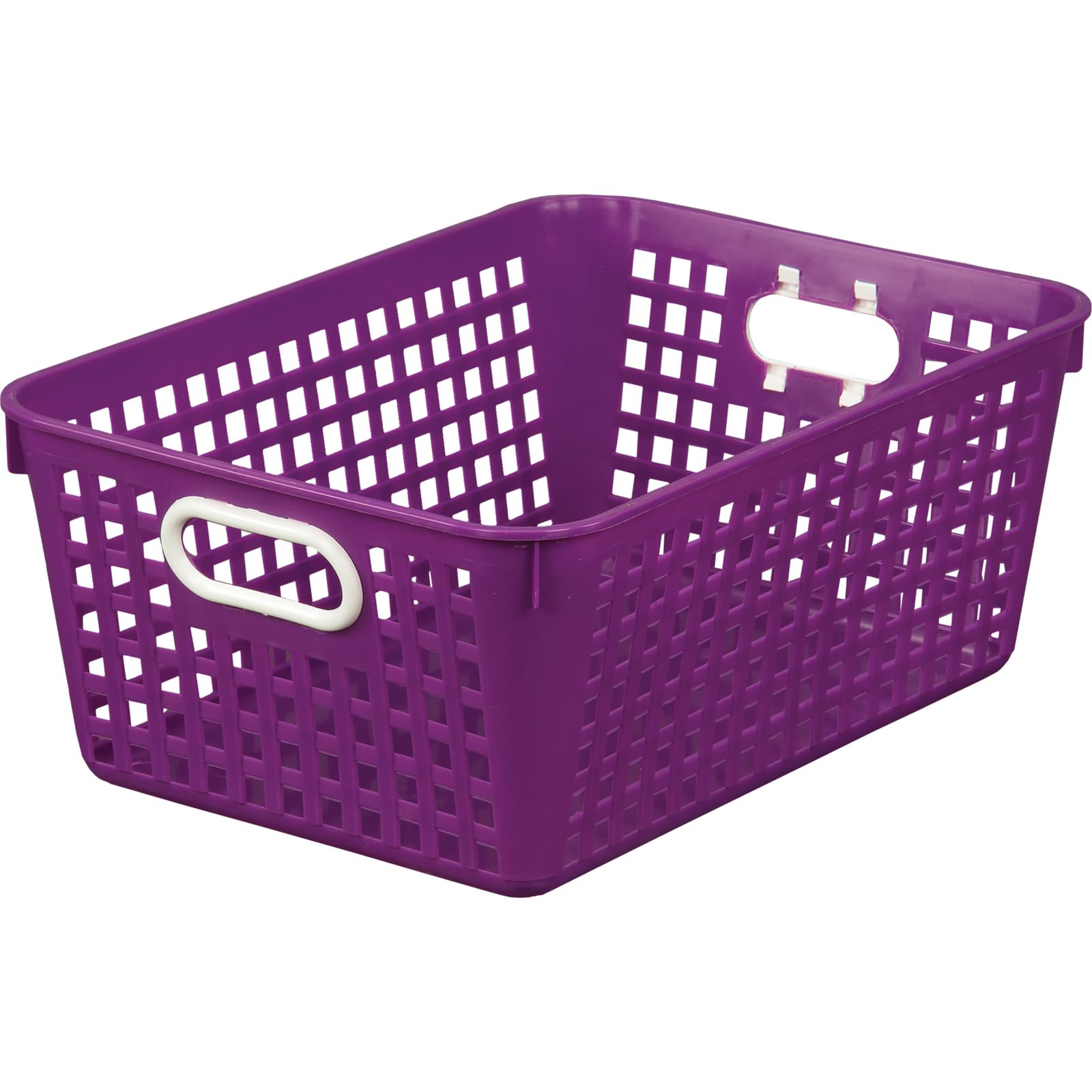 Really Good Stuff 164458PU Large Rectangle Book Basket - Single Storage Bin for Classroom, Library & Home Organization - Perfect for Books, Toys & Supplies