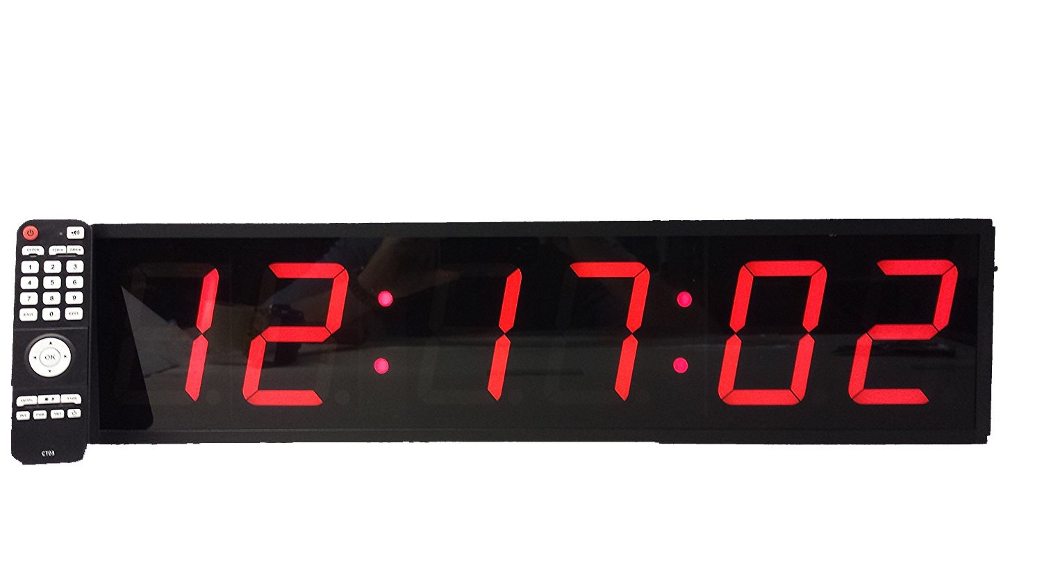 iFunTec Digital Alarm Clock with Large LED Display - Easy to Read, Battery Operated, Snooze Function - Perfect for Bedroom, Office, Nightstand, and Travel