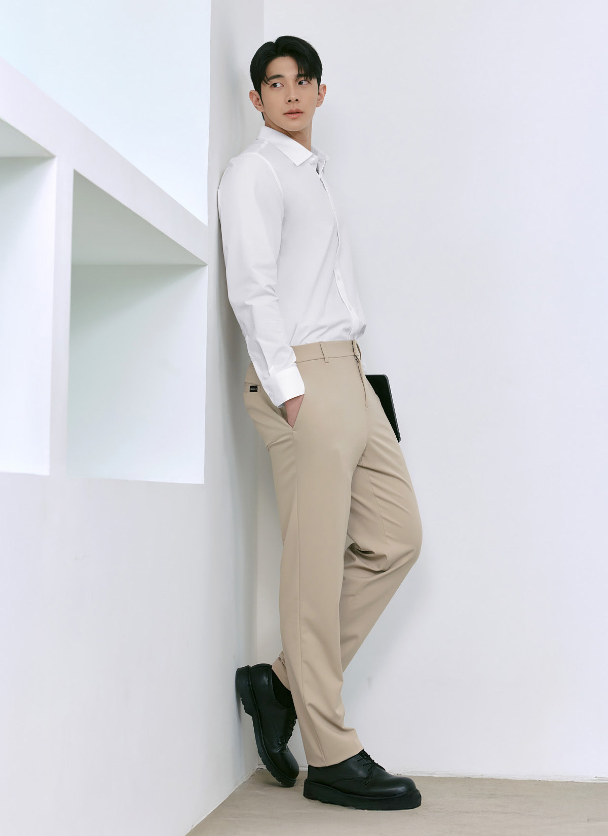 Modern Tension Men's Standard Fit Casual Shirt - Comfortable Slim Fit Button Down Dress Shirt for Office, Business & Formal Occasions