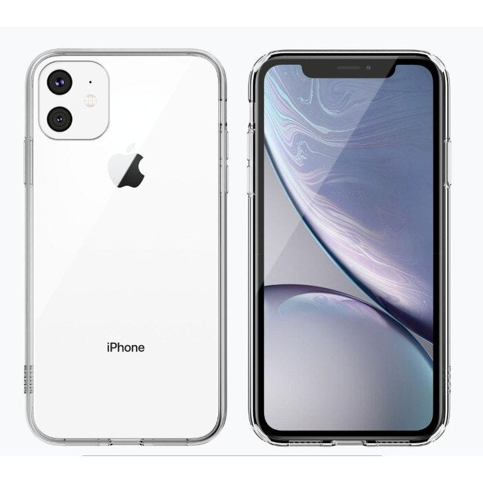 QDOS HYBRID Clear Protective Case for iPhone 11 - Shockproof & Scratch-Resistant Cover for Everyday Use, Work, and Outdoor Activities