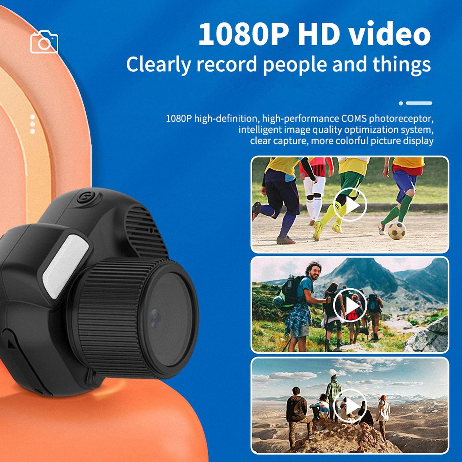 HD Kids Digital Camera 1080P - Portable Travel Camera with 0.96