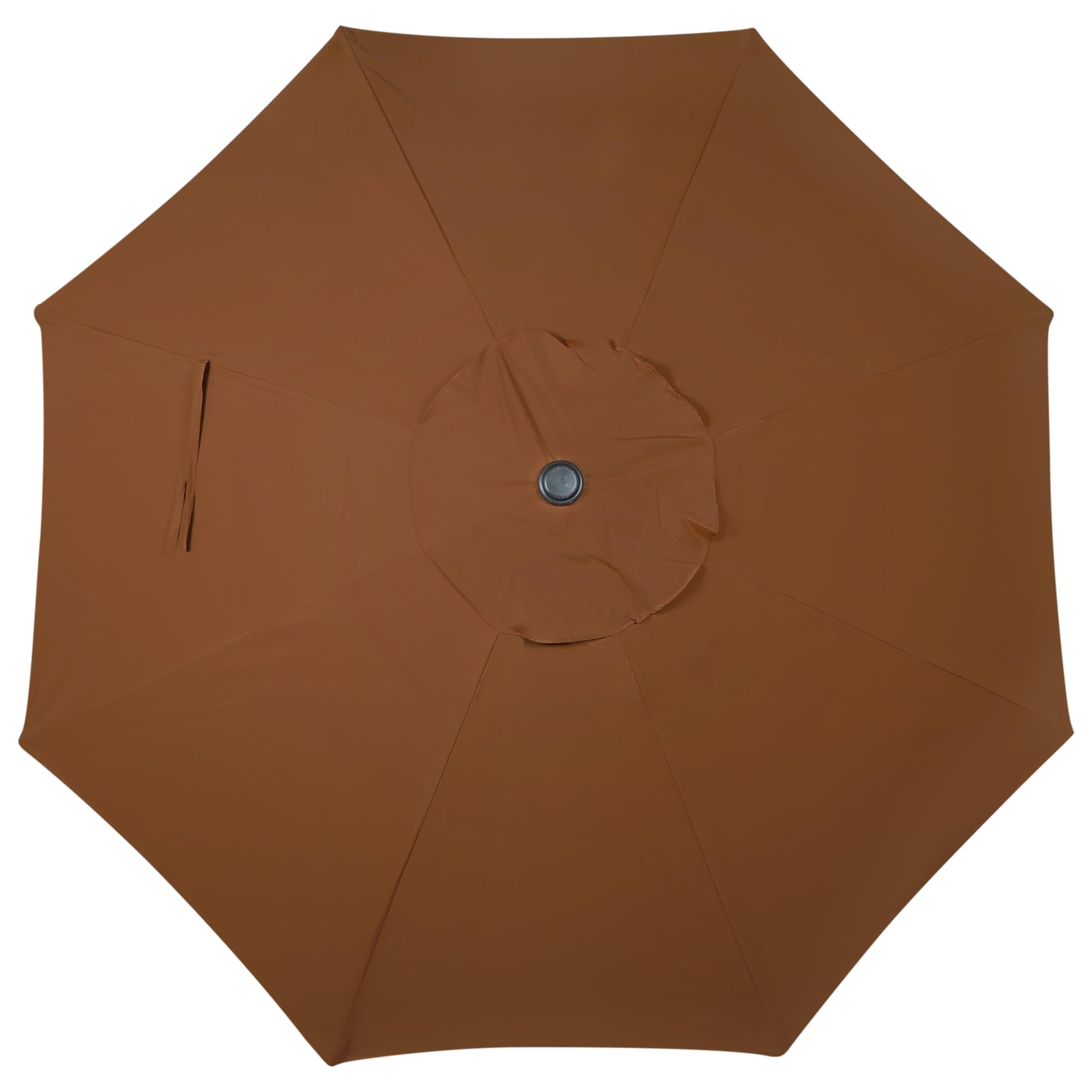 Blissun 9-Foot Outdoor Patio Umbrella - Heavy Duty Market Umbrella with 8 Sturdy Steel Ribs, Push Button Tilt & Easy Crank Lift - Perfect for Backyard, Poolside, Restaurant and Outdoor Dining Areas