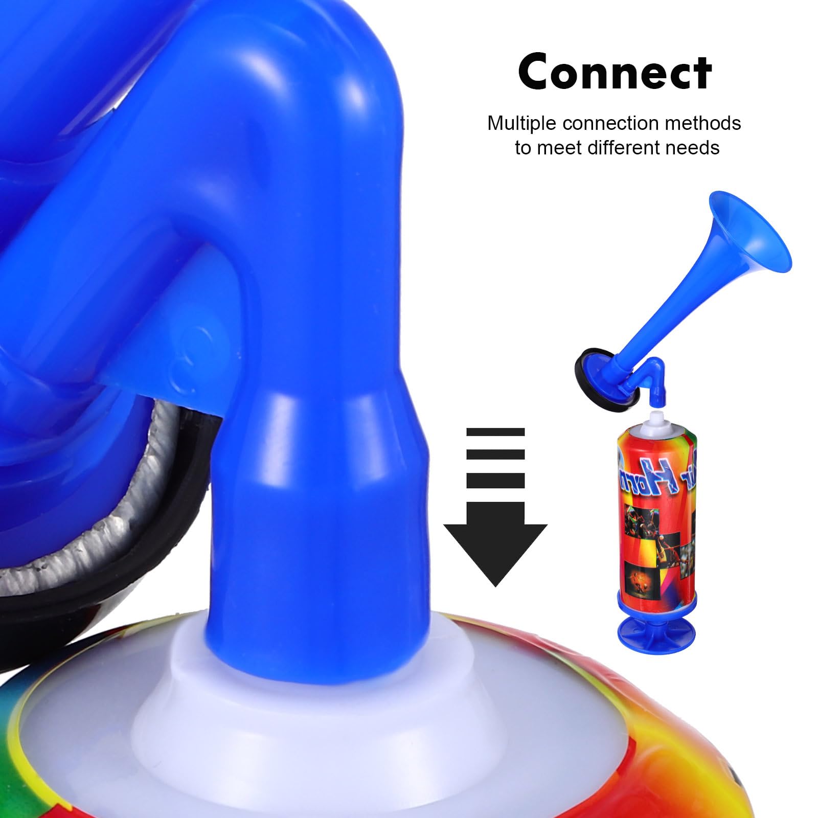 2 Pack Loud Handheld Air Horns for Boating, Sports Events, Birthday Parties & Celebrations - Perfect Noise Makers for Outdoor Activities, Emergency Signaling & Crowd Cheering