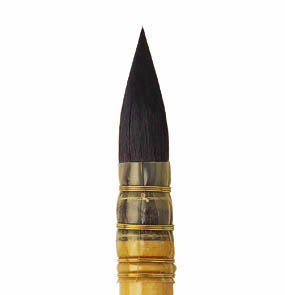 Premium ISABEY 6234 Siberian Blue Squirrel Quill Mop Brush Size 08 - Professional Artist Paint Brush for Oil & Watercolor - Perfect for Fine Detailing & Blending Techniques