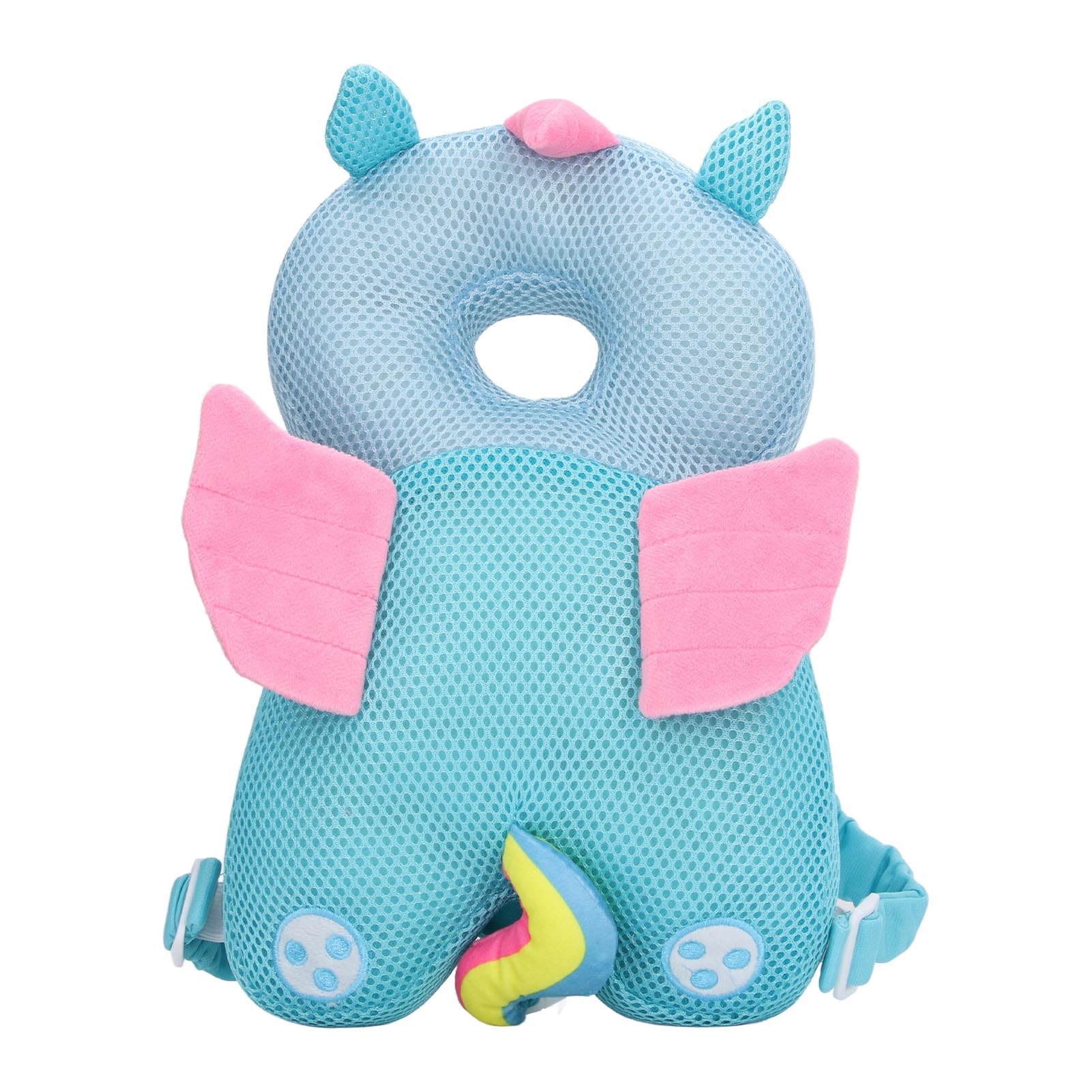 **Breathable Mesh Infant Head Protector Pad - Adjustable Cute Cartoon Backpack for Toddlers | Baby Walking Safety Gear for Home & Outdoor Use**