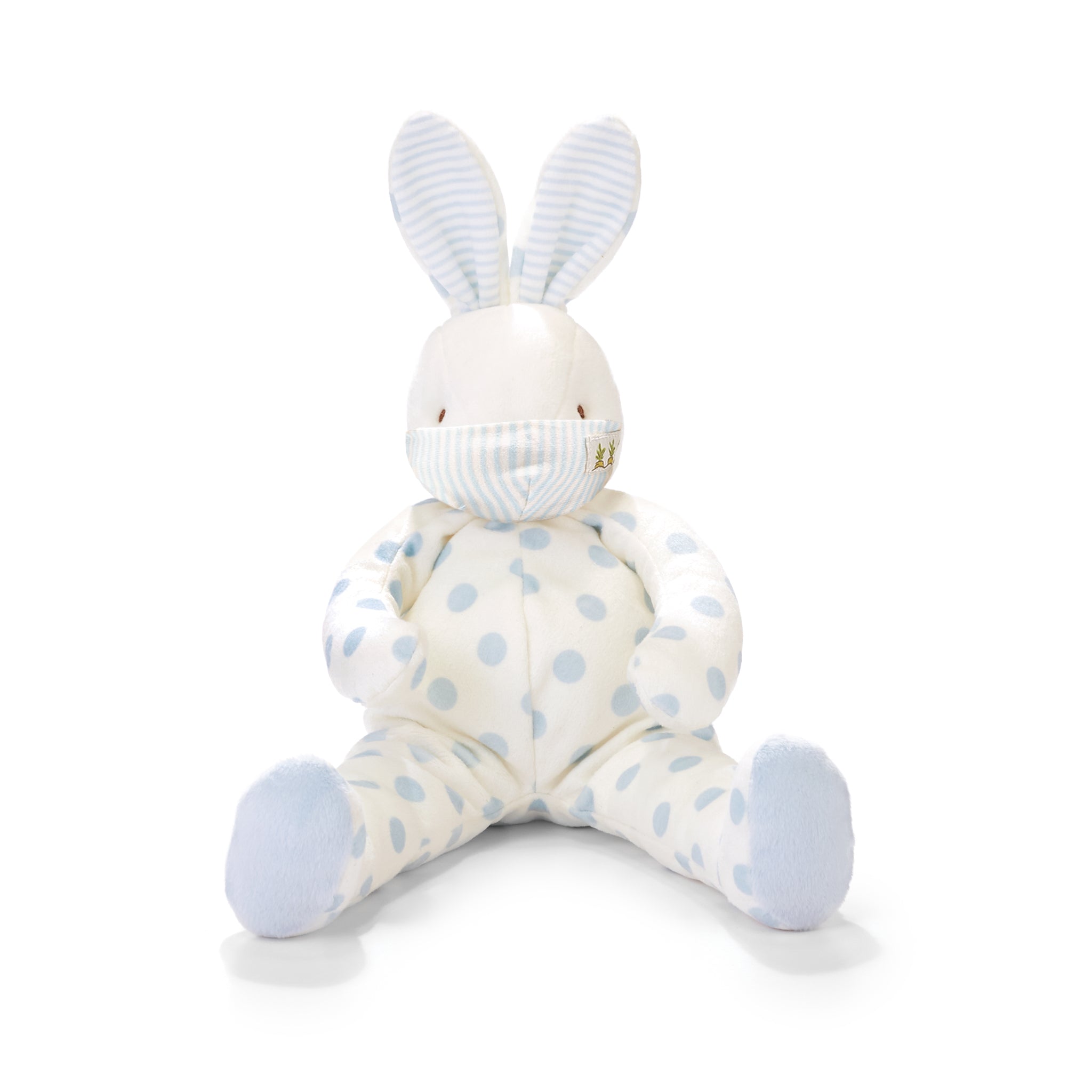 Big Bud Bunny Plush Toy with Face Mask - Cute Stuffed Animal for Kids, Collectors & Easter Gifts | Perfect for Nursery Decor, Birthday Presents & Comfort Companions