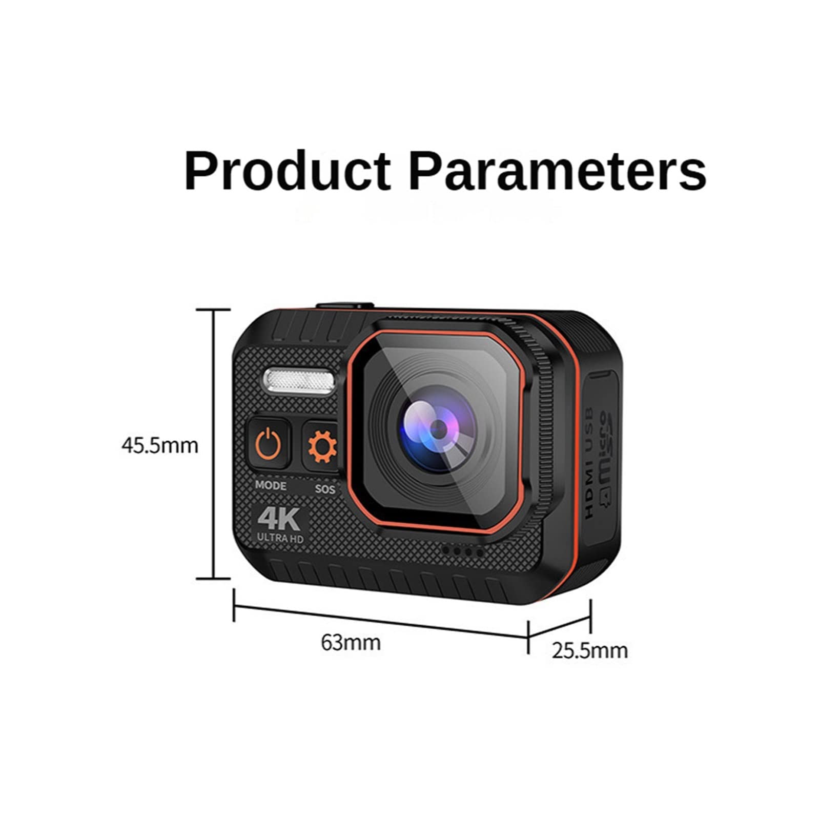 BODORME 4K Waterproof Action Camera with Remote Control & Touch Screen - HD Sports Camera for Helmet Mounting, Snorkeling, Driving & Outdoor Adventures (Includes 32GB TF Card)