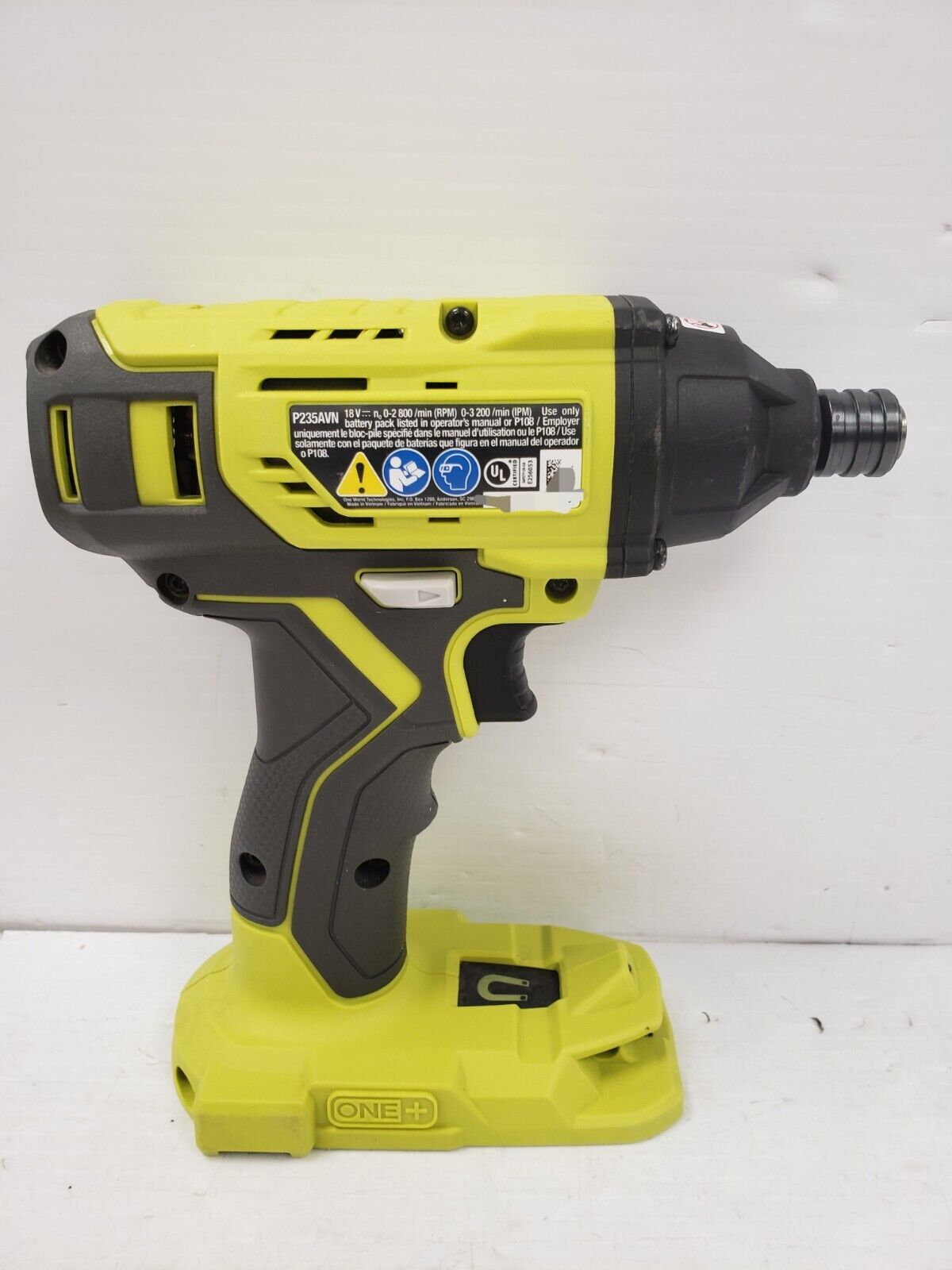 Ryobi P235AVN 18V Cordless Impact Driver with 1/4 Inch Hex Chuck - Perfect for DIY Projects, Home Repairs, and Construction Work