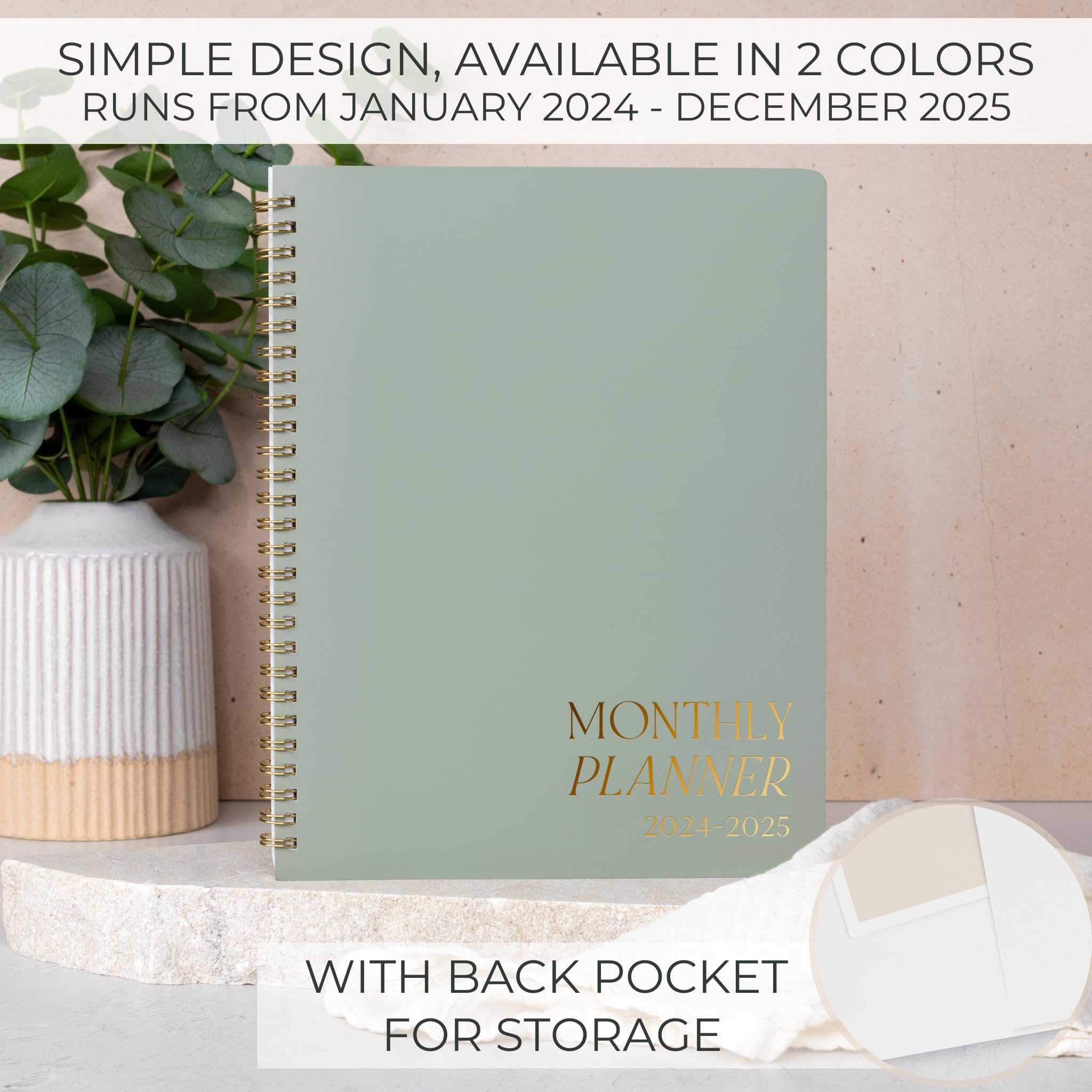 2025 Monthly Planner & Calendar Book - Productivity Organizer with To-Do Lists for Effective Task Management - Perfect for Work, School & Personal Goals (Dec 2025)