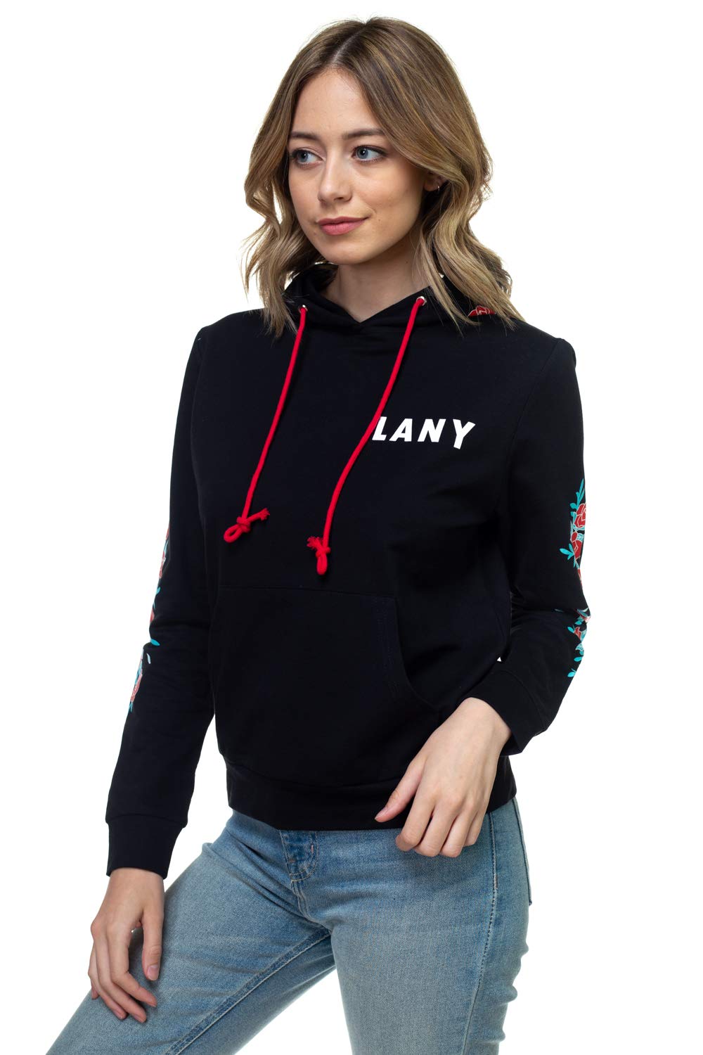 LANY Official Rose Vines Long Sleeve Cotton Hoodie with Kangaroo Pocket - Soft Unisex Pullover Sweatshirt for Concerts, Streetwear & Casual Outfits