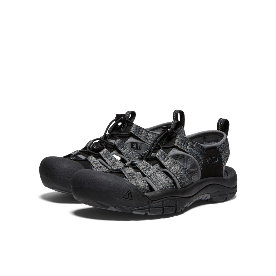 Men's Newport H2 Sandal - Comfortable Waterproof Hiking Sandals for Outdoor Adventures | Black/Steel Grey | Perfect for Beach, Camping & Water Sports