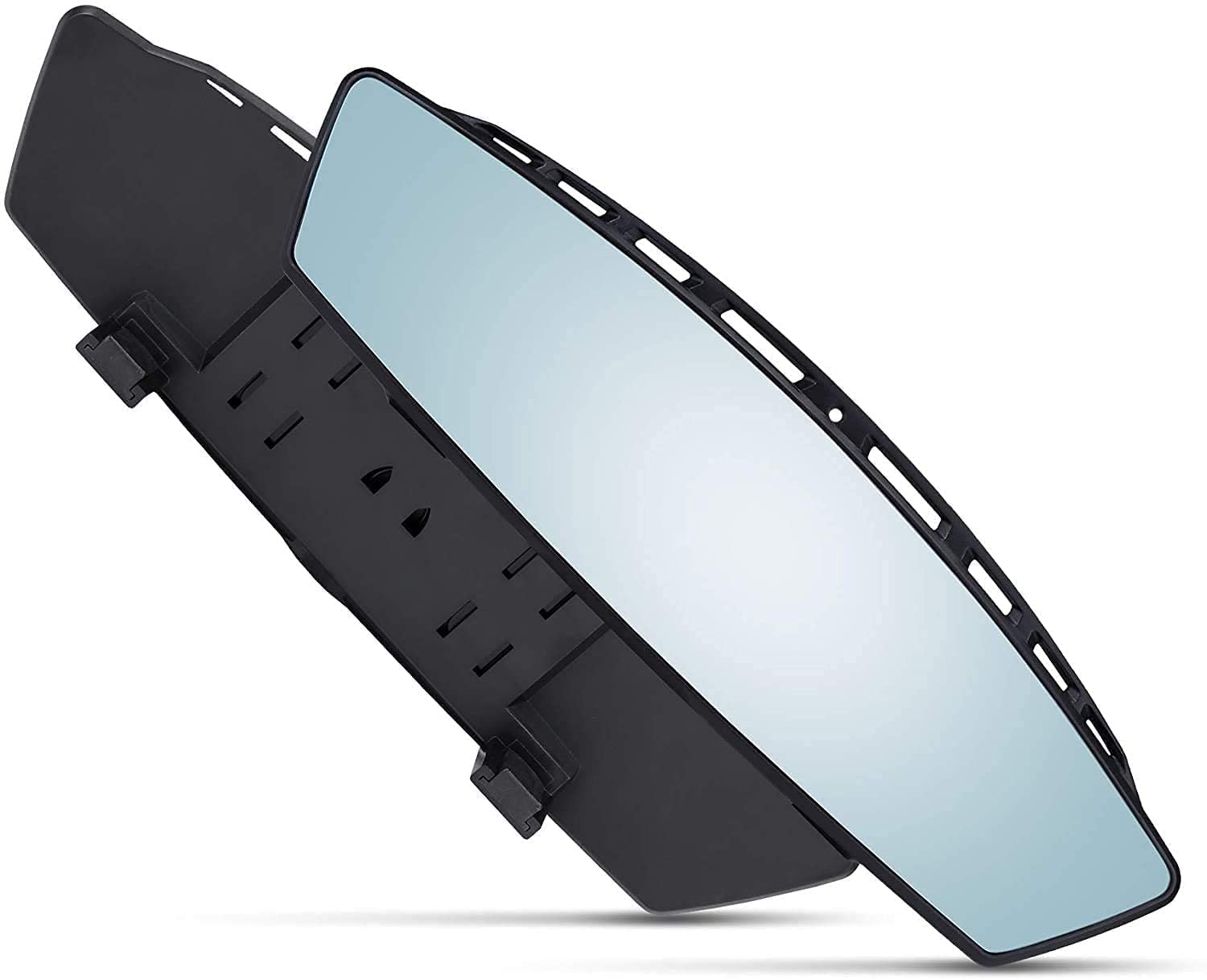 Verivue Universal 12-Inch Panoramic Rear View Mirror - Wide Angle Anti-Glare Car Mirror for Enhanced Visibility | Rearview Mirror Accessory for Baby Rear-Facing Seats | Tinted Flat Mirror for Cars, SUVs & Trucks | Perfect for Road Trips, Parking & Child Monitoring