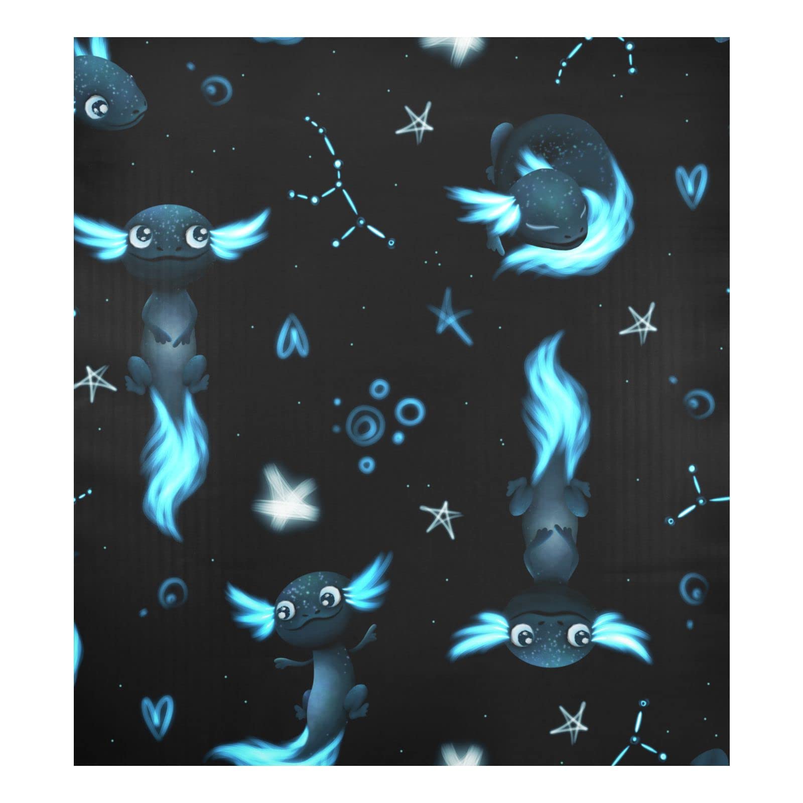 Galaxy Axolotl Magnetic Dishwasher Cover - Cute Starry Night Kitchen Decor, Refrigerator Magnet Sticker for Metal Appliances - Perfect for Home, Office & Dorm Room Decorations