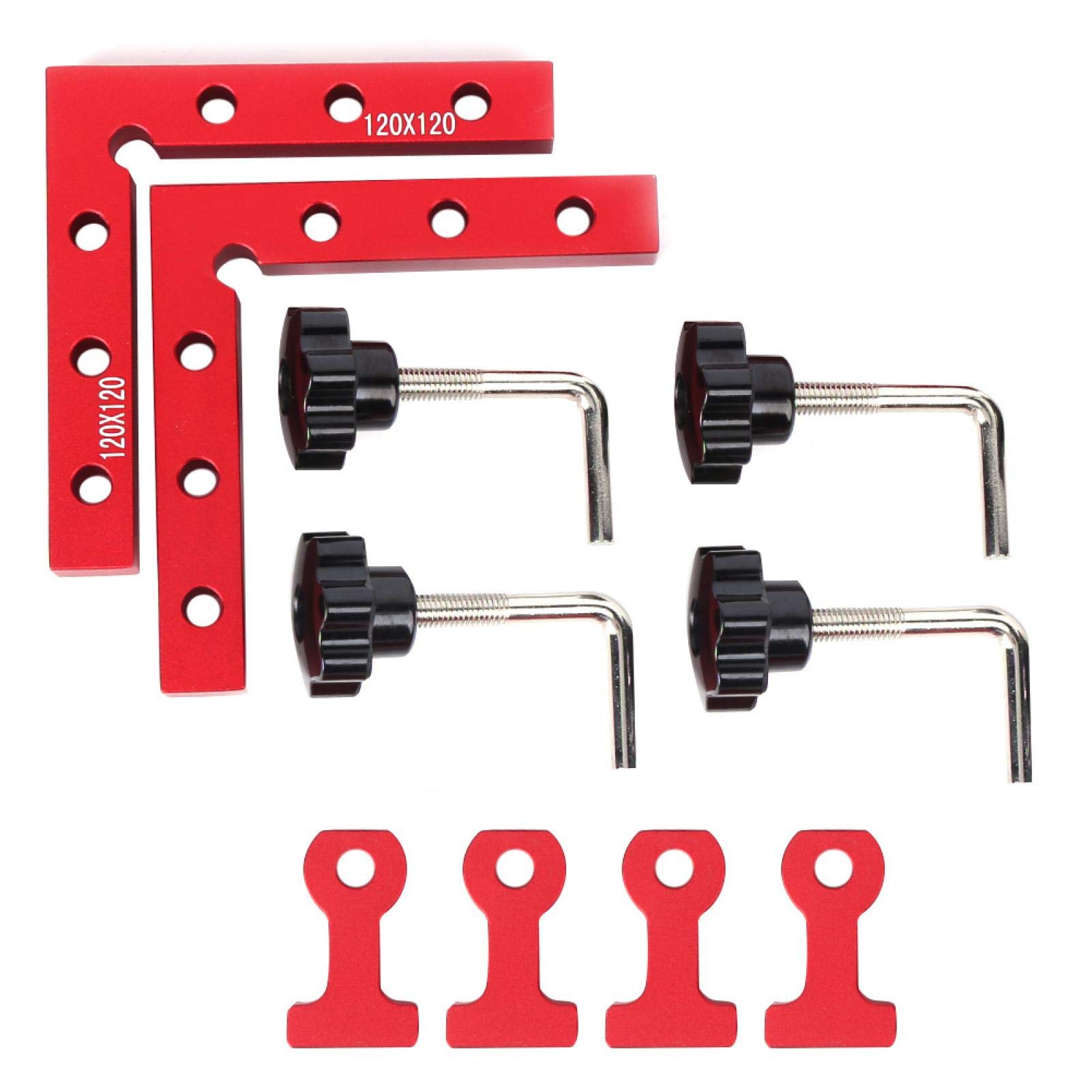90 Degree Right Angle Clamp - Aluminum Alloy L-Shaped Woodworking Clamp Tool for Perfect 90° Corners | Ideal for Carpentry, DIY Projects & Picture Framing