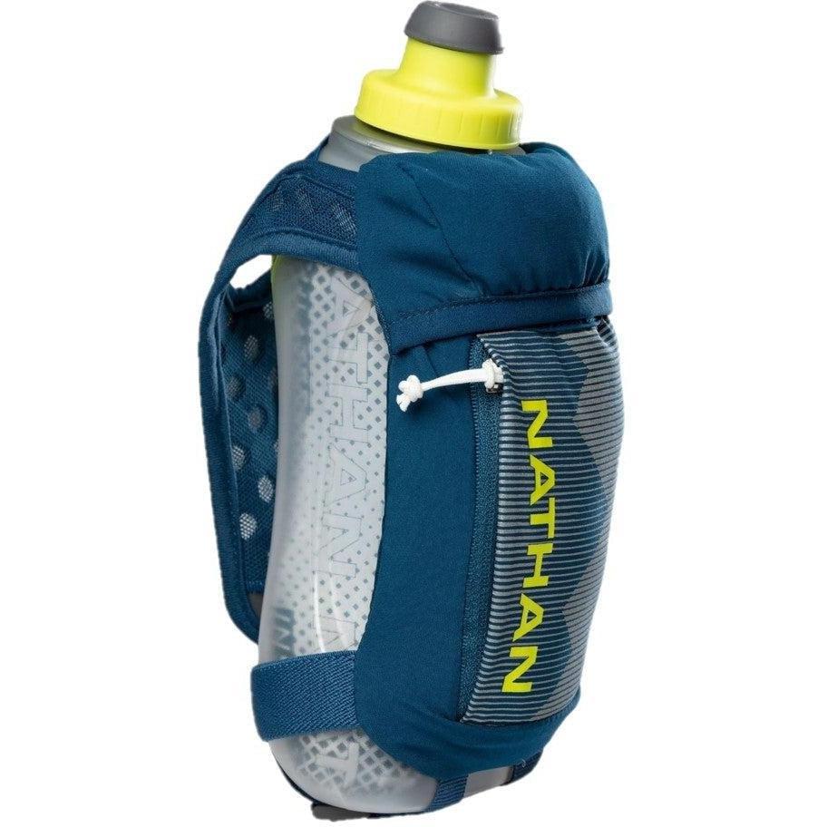 Nathan Quicksqueeze 18oz Insulated Handheld Water Bottle - Leakproof & BPA-Free for Running, Hiking, Gym & Outdoor Activities
