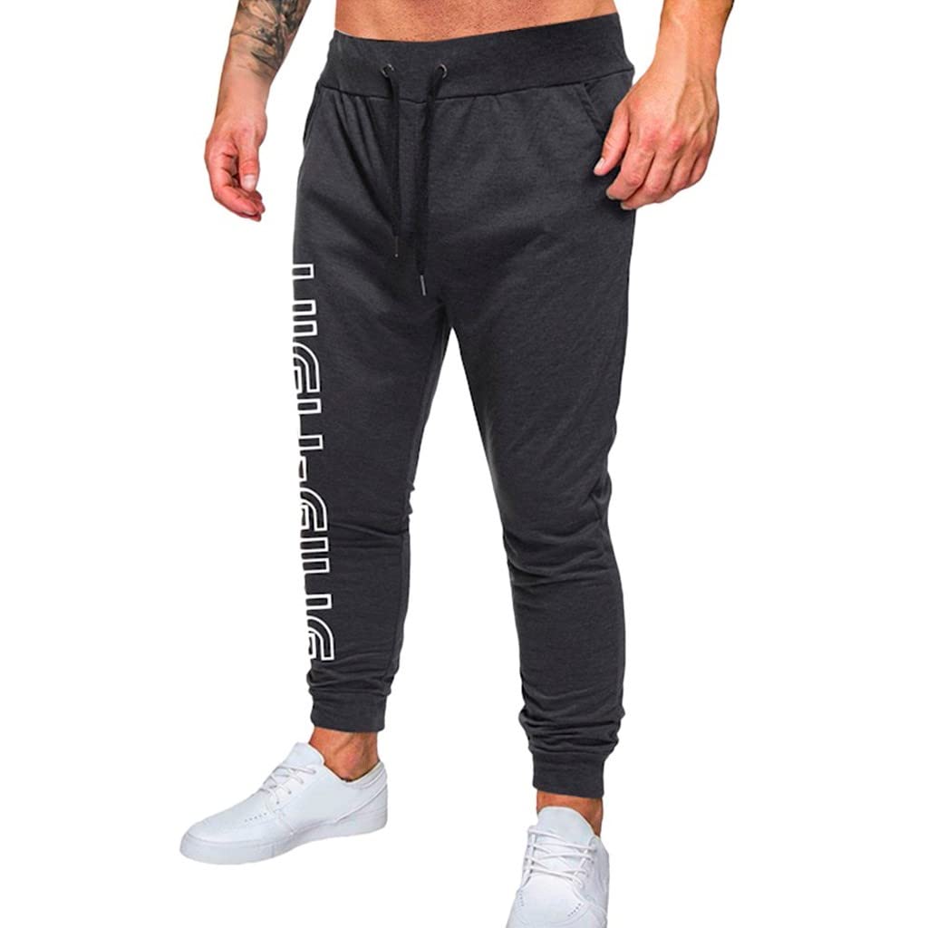 **Men's Casual Drawstring Jogger Pants - Lightweight Running & Outdoor Sports Sweatpants for Toddler Boys - Perfect for Gym, Travel & Everyday Wear**