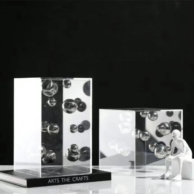 Modern Dot Art Cube - 3D Geometric Puzzle for Stress Relief & Home Decor | Perfect for Office, Living Room & Gifts
