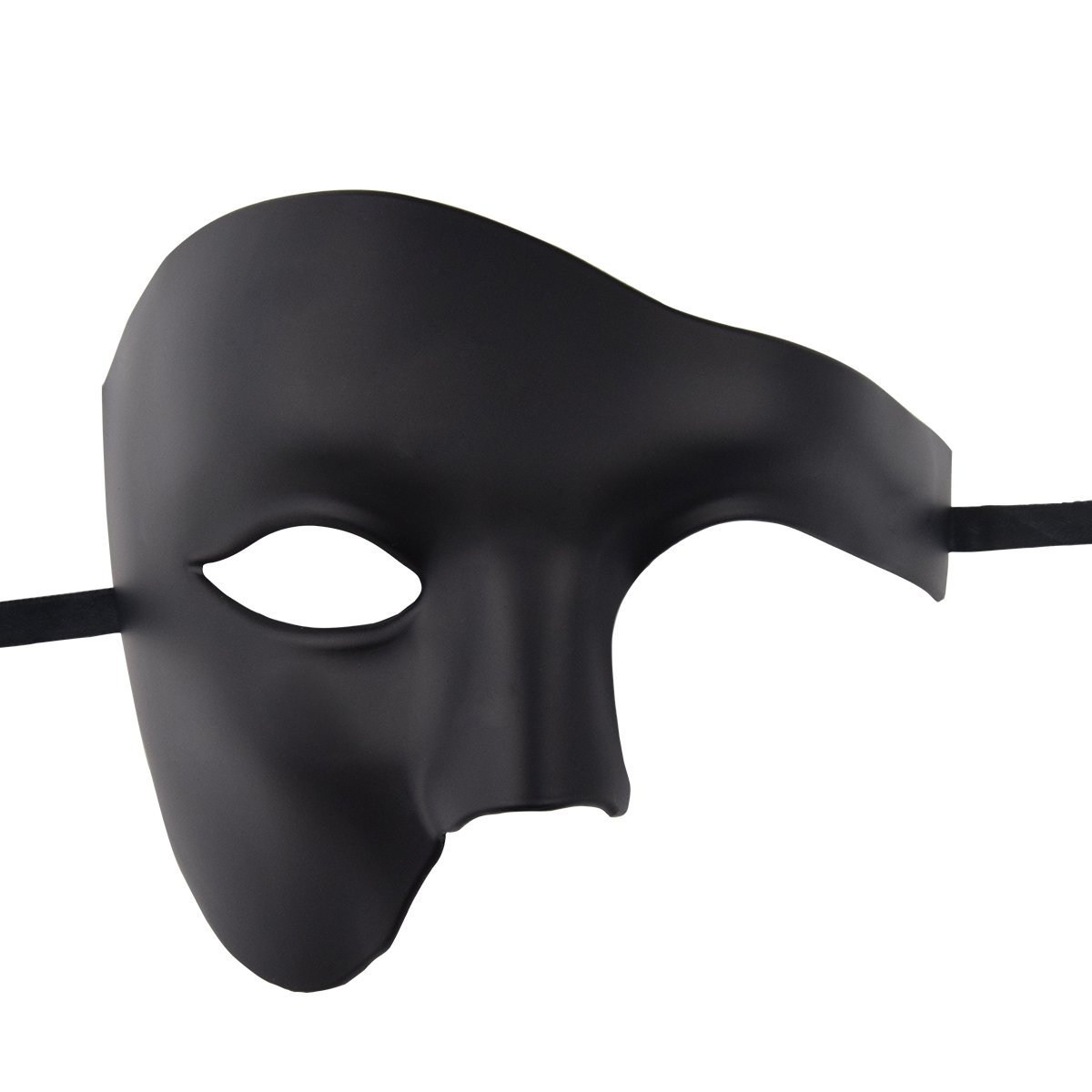 KEFAN Men's Masquerade Mask - Phantom of The Opera Style Half Face Mask for Halloween, Cosplay, and Costume Parties