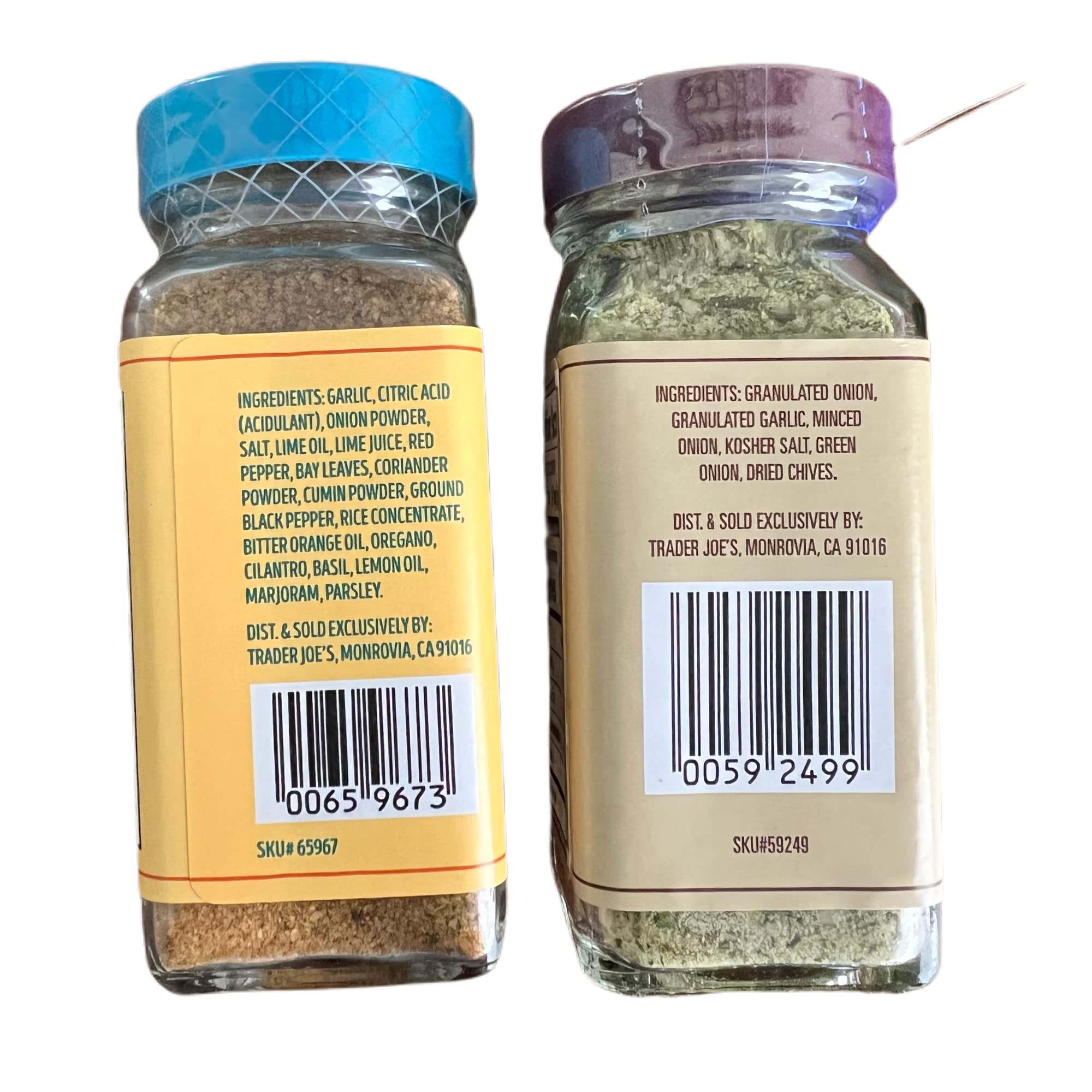 Trader Joe's Onion Salt & Citrusy Garlic Seasoning Blend - All-Purpose Seasoning for Grilling, Roasting & Everyday Cooking