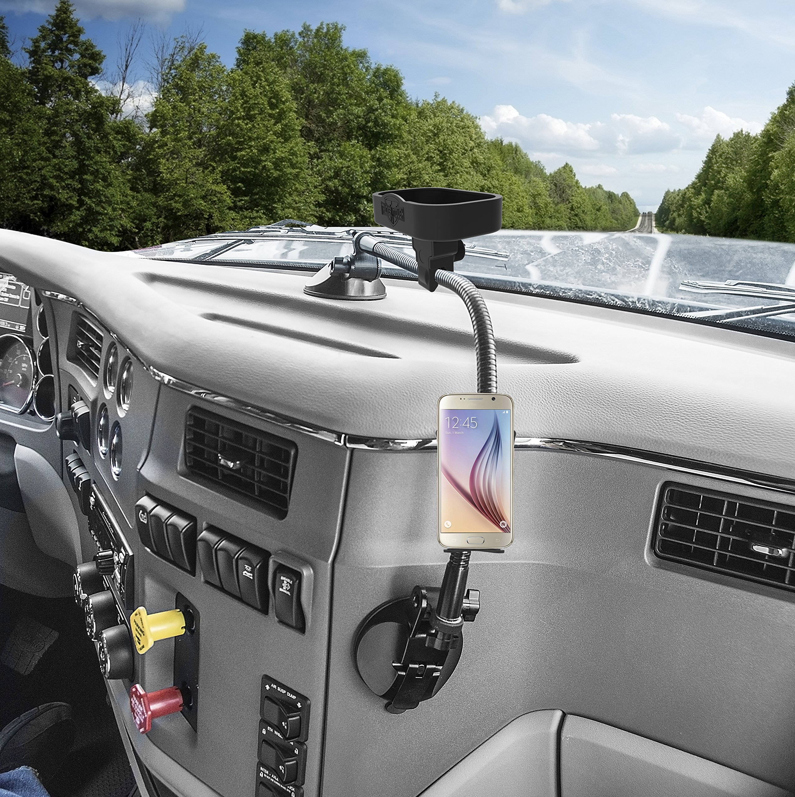 Bracketron TTI-862-2 Universal Gear Tray for Car Dashboard & Gear Rack - Perfect for Phone, Keys & Small Items Organization While Driving