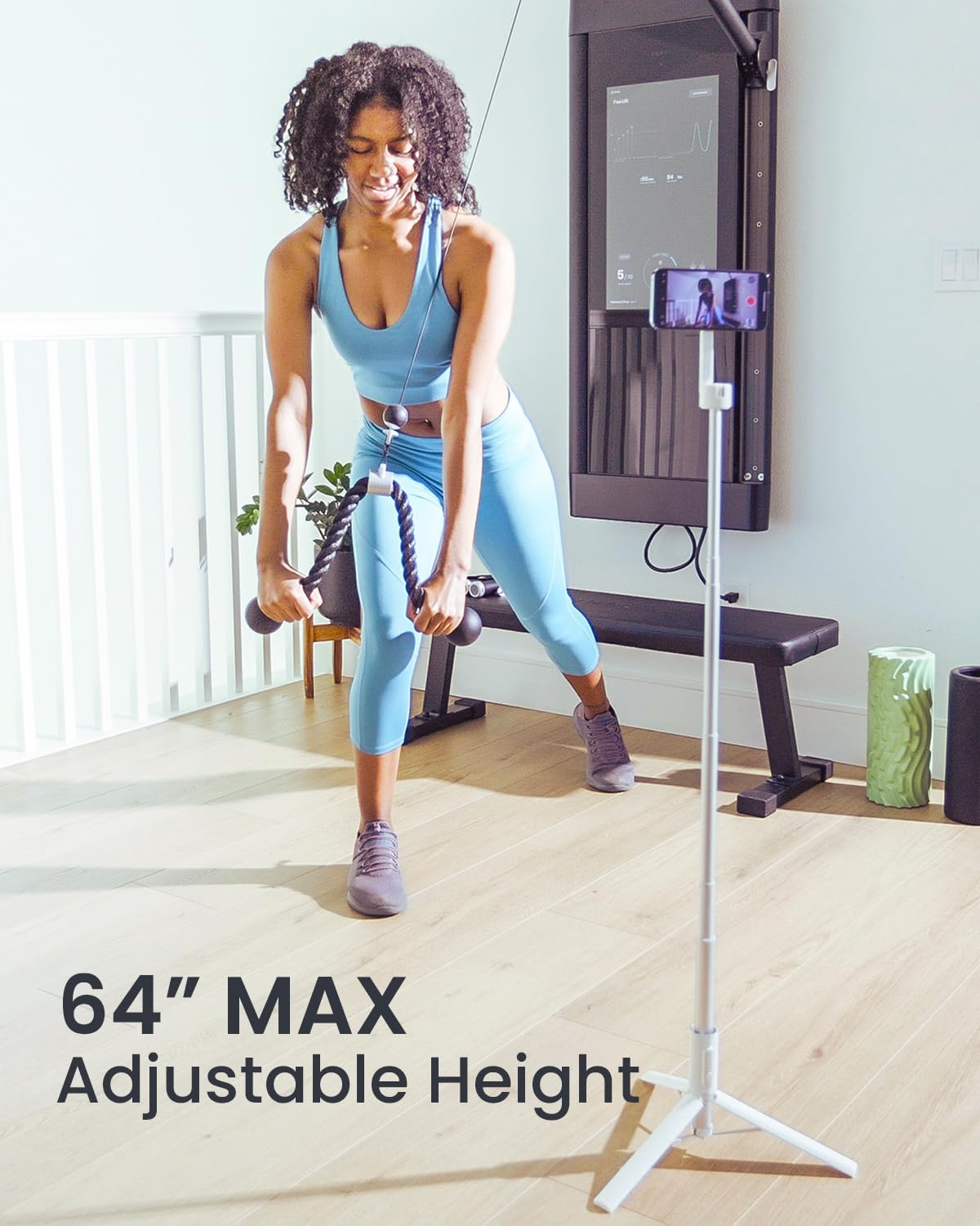 Magnetic Selfie Stick Tripod for iPhone 16 Pro Max - 64
