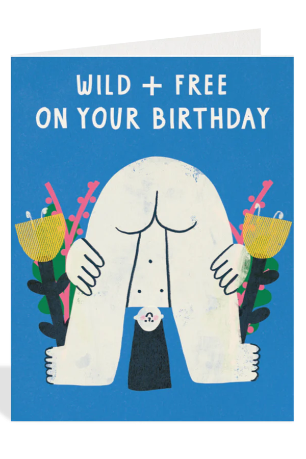 Wild and Free Birthday Card - Unique Greeting Card for Nature Lovers | Perfect for Outdoor Enthusiasts & Adventure Seekers