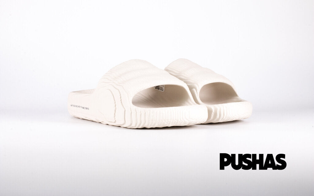 Adilette 22 Slides for Men - Comfortable Grey Slide Sandals (2022) - Perfect for Pool, Beach, and Casual Wear