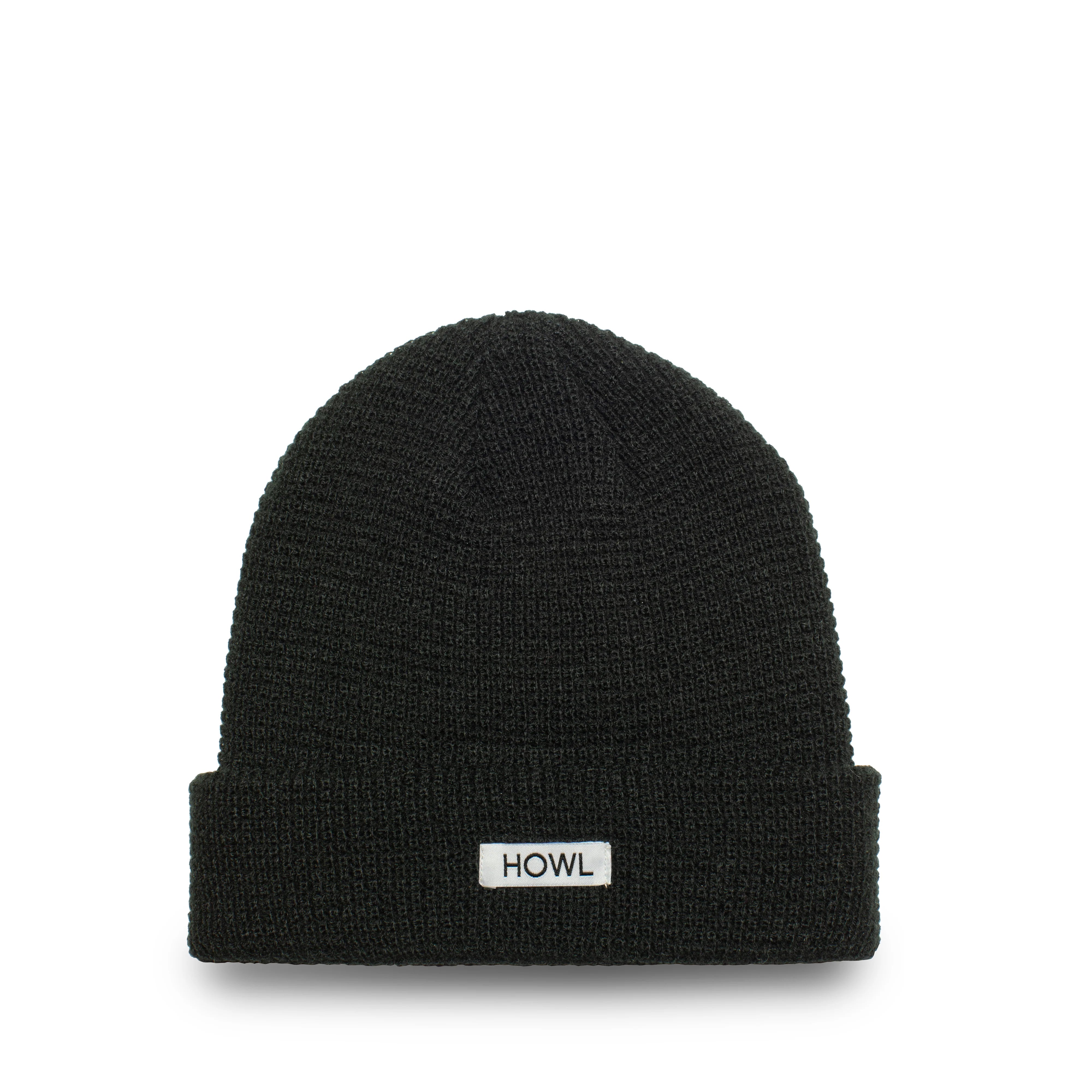Howl Waffle Beanie for Adults - Warm Knit Winter Hat for Men & Women - Perfect for Skiing, Snowboarding & Cold Weather Activities