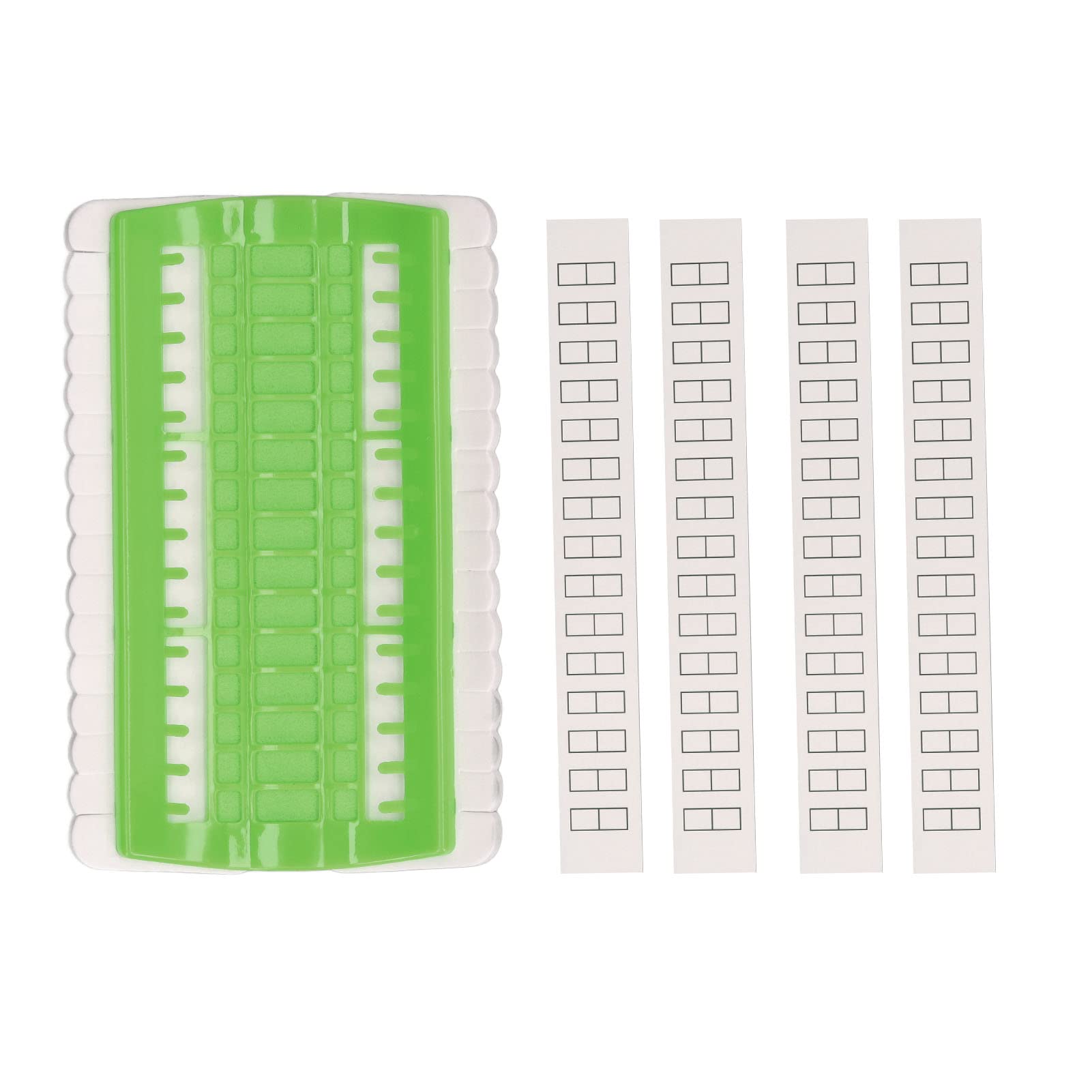 30-Slot Reusable Embroidery Floss Organizer - Efficient Thread Sorting Kit for Cross Stitch & Needlework (Light Green) | Perfect for DIY Craft Projects & Sewing Supplies Storage