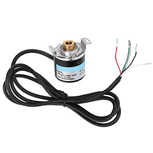 Fafeicy AB 2-Phase Encoder with Hollow Shaft, DC 5-24V Power Supply, 6-8mm Shaft Size - Quadrature Encoder for Office Automation, CNC Machines & Industrial Engineering (200B Model) - Perfect for Motion Control, Robotics & Automation Systems