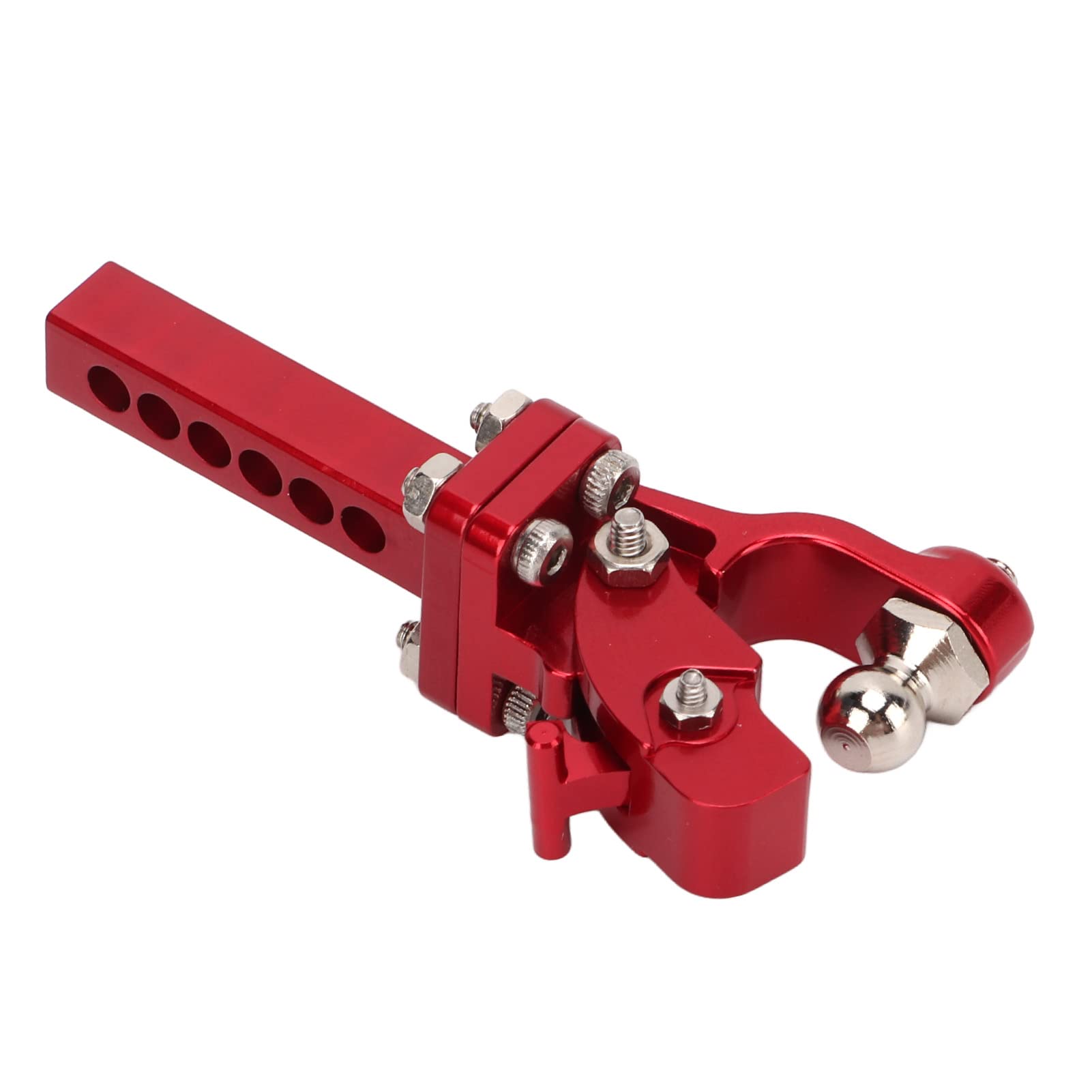 Metal RC Car Trailer Hook - Aluminum Alloy Tow Hook for TRX4 SCX10 90046 90047 RC Crawler Accessories (Red) | Durable Off-Road Crawling & Towing Accessory