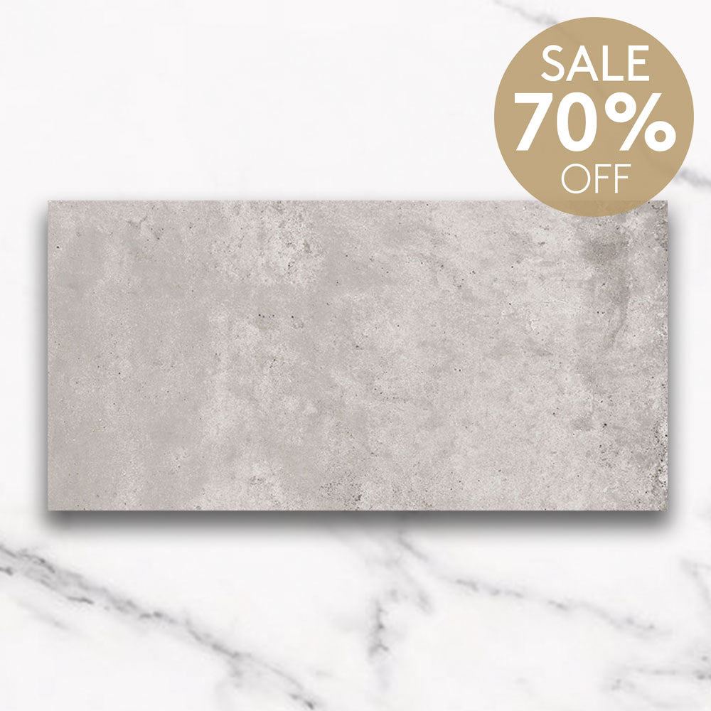 Evolene Light Grey 600x1200mm Outdoor Concrete Look Porcelain Tile - Durable & Weatherproof for Patios, Walkways & Pool Decks
