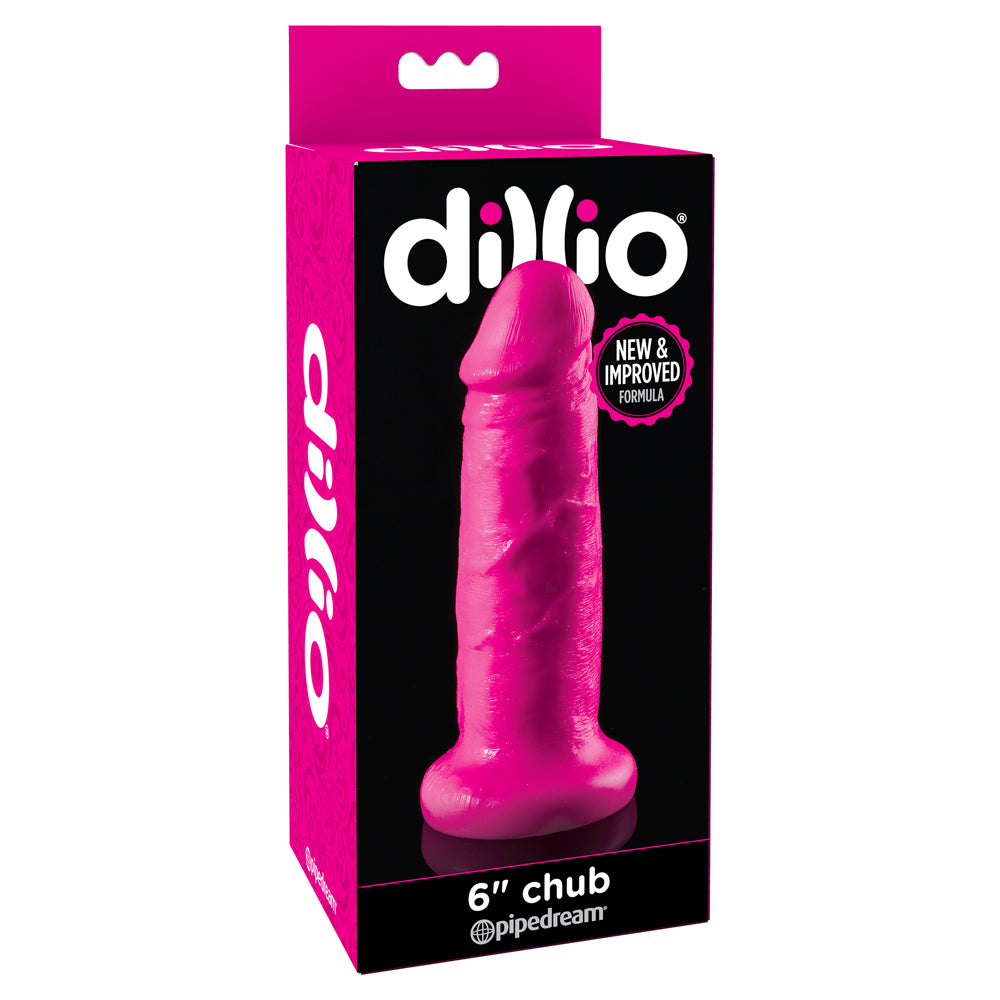 Dillio 6-Chub Thick Realistic Dildo for Women & Men - Extra Girthy Silicone Adult Toy for Solo Play & Couples Use - Perfect for BDSM, Fantasy Roleplay & Spicing Up Your Sex Life