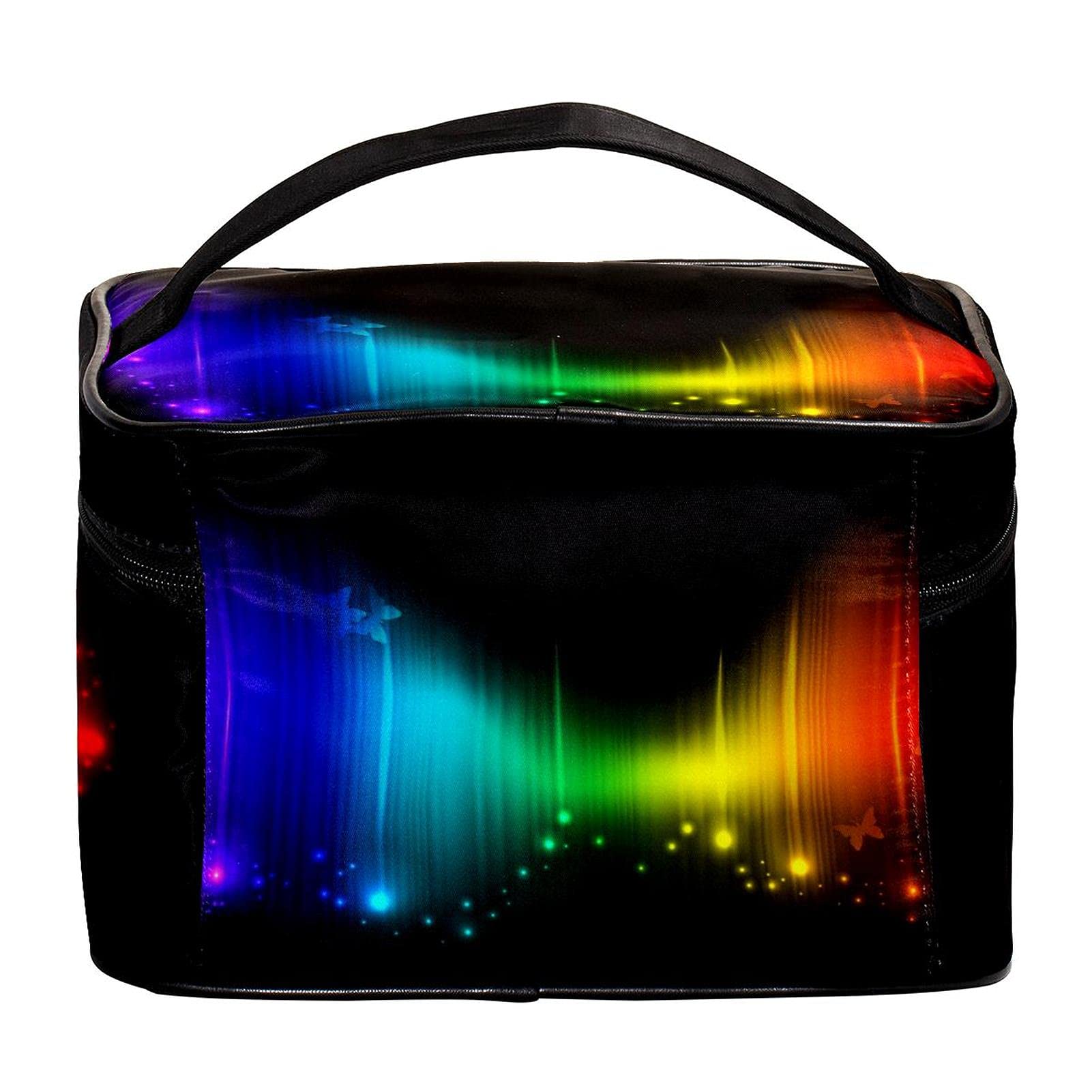 Colorful Butterfly Dream Abstract Design Large Travel Makeup Bag - Waterproof Cosmetic Organizer with Zipper for Women & Girls | Perfect for Travel, Gym, Beach & Daily Use
