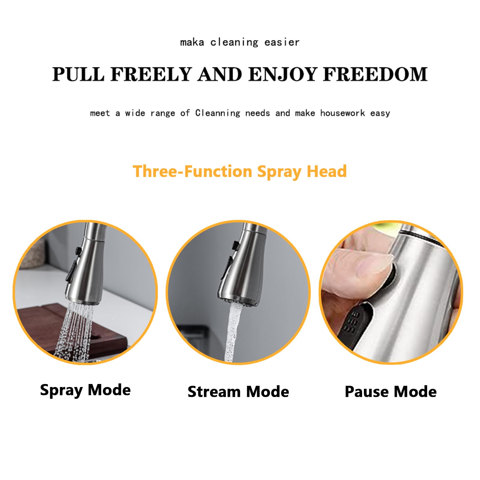 **Touchless Kitchen Faucet with Pull-Down Sprayer - Brushed Nickel, Infrared Sensor, Stainless Steel, Single Handle - Ideal for Modern Kitchens & Hygienic Cooking**