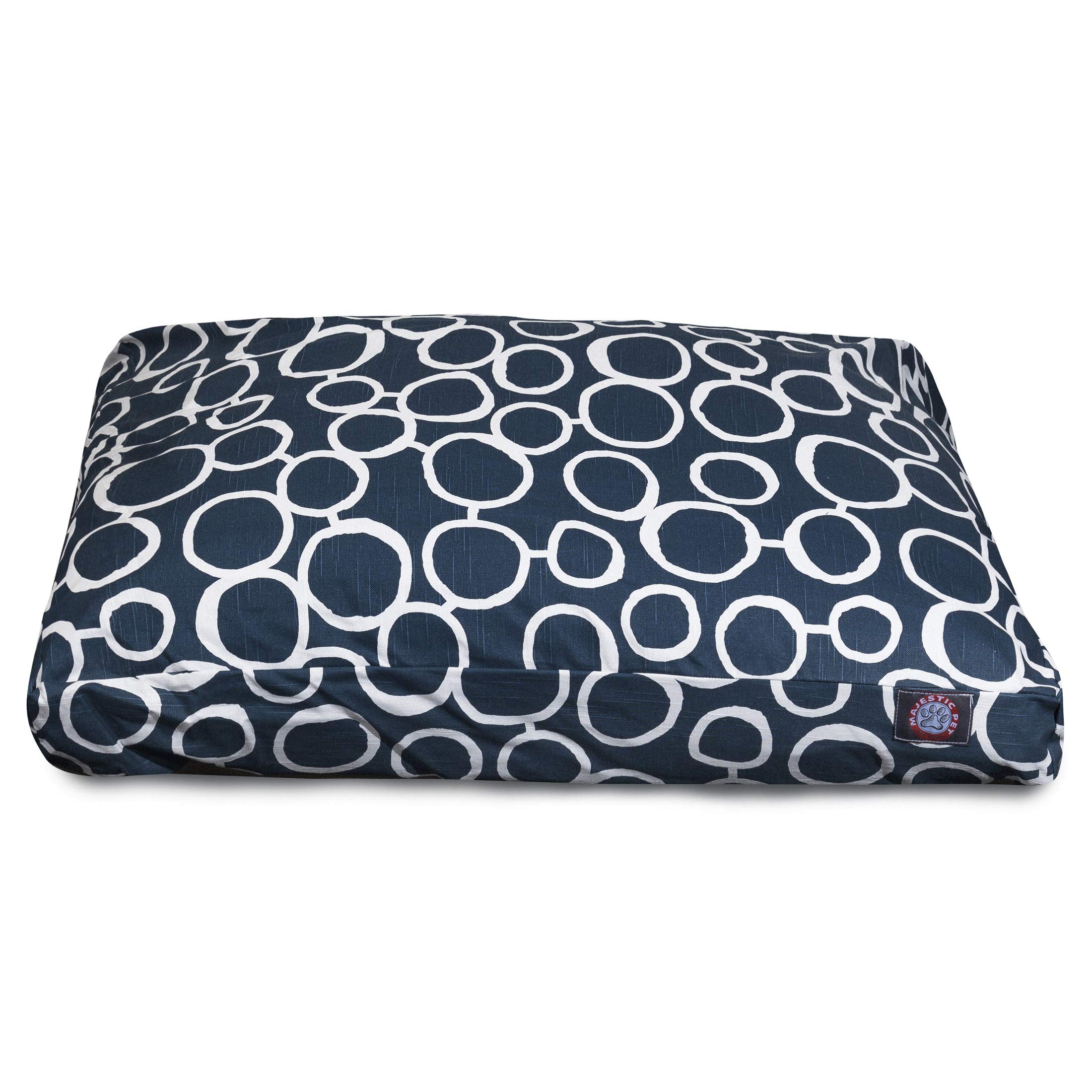 Majestic Pet Fusion Navy Small Rectangle Dog Bed - Soft & Comfortable for Small Breeds - Perfect for Crates, Carriers & Home Use